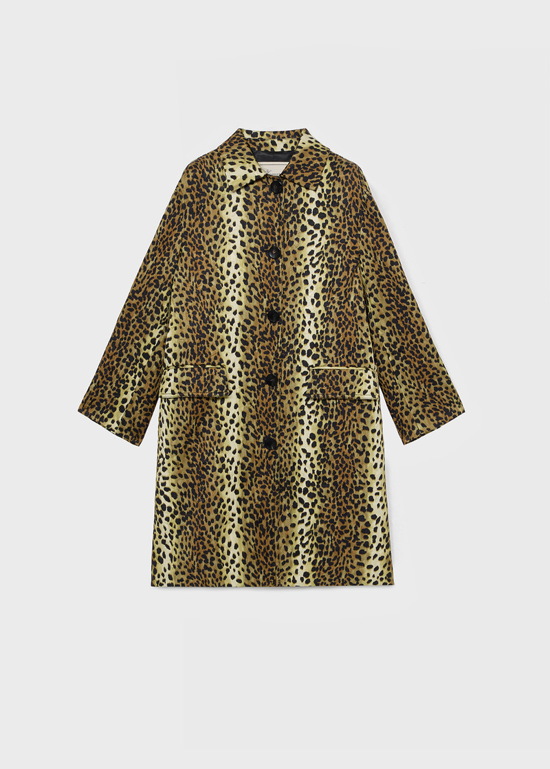 PRINTED JACQUARD COAT - 1