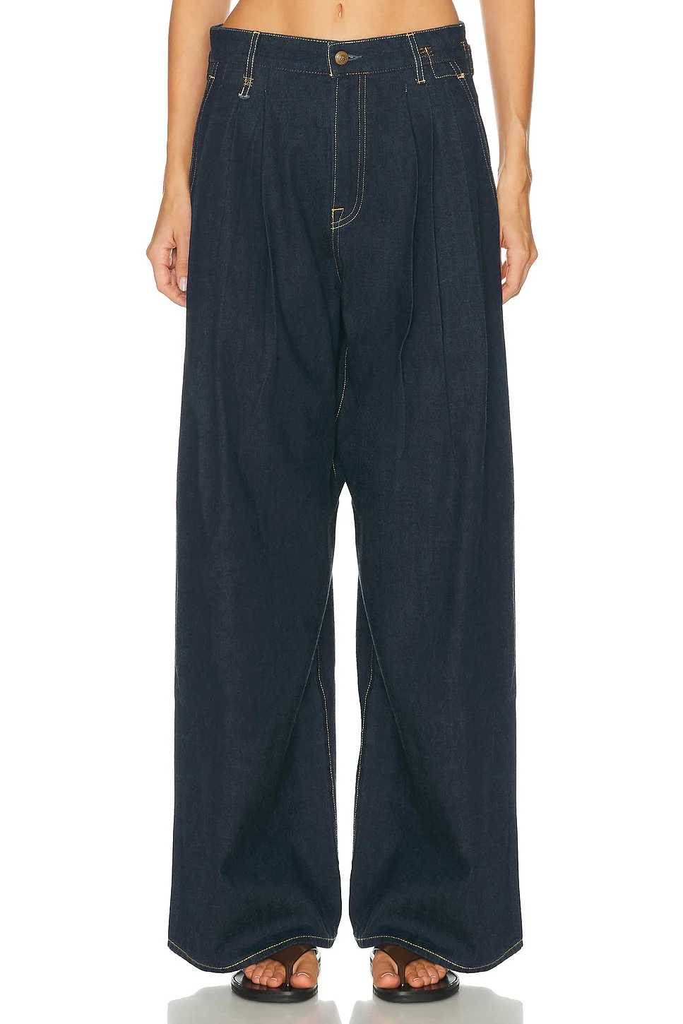 Triple Pleat Wide Leg - 1