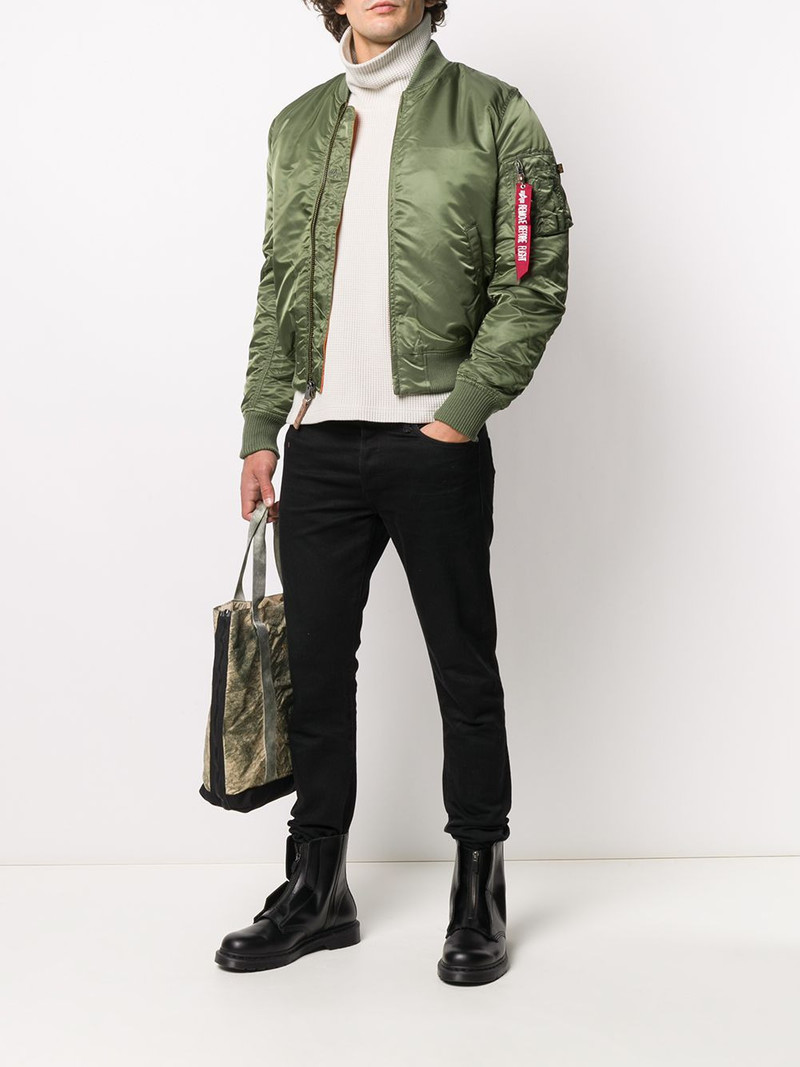 ALPHA INDUSTRIES MA-1 rib-trimmed bomber jacket outlook