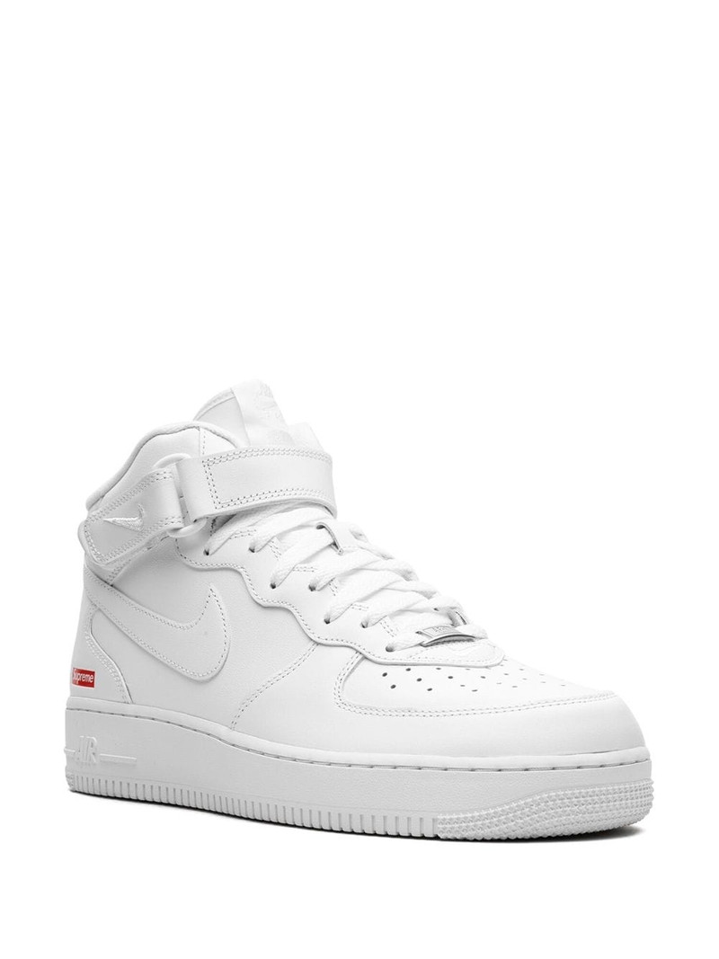 Nike x Supreme Air Force 1 Mid "Mini Box Logo White" sneakers outlook