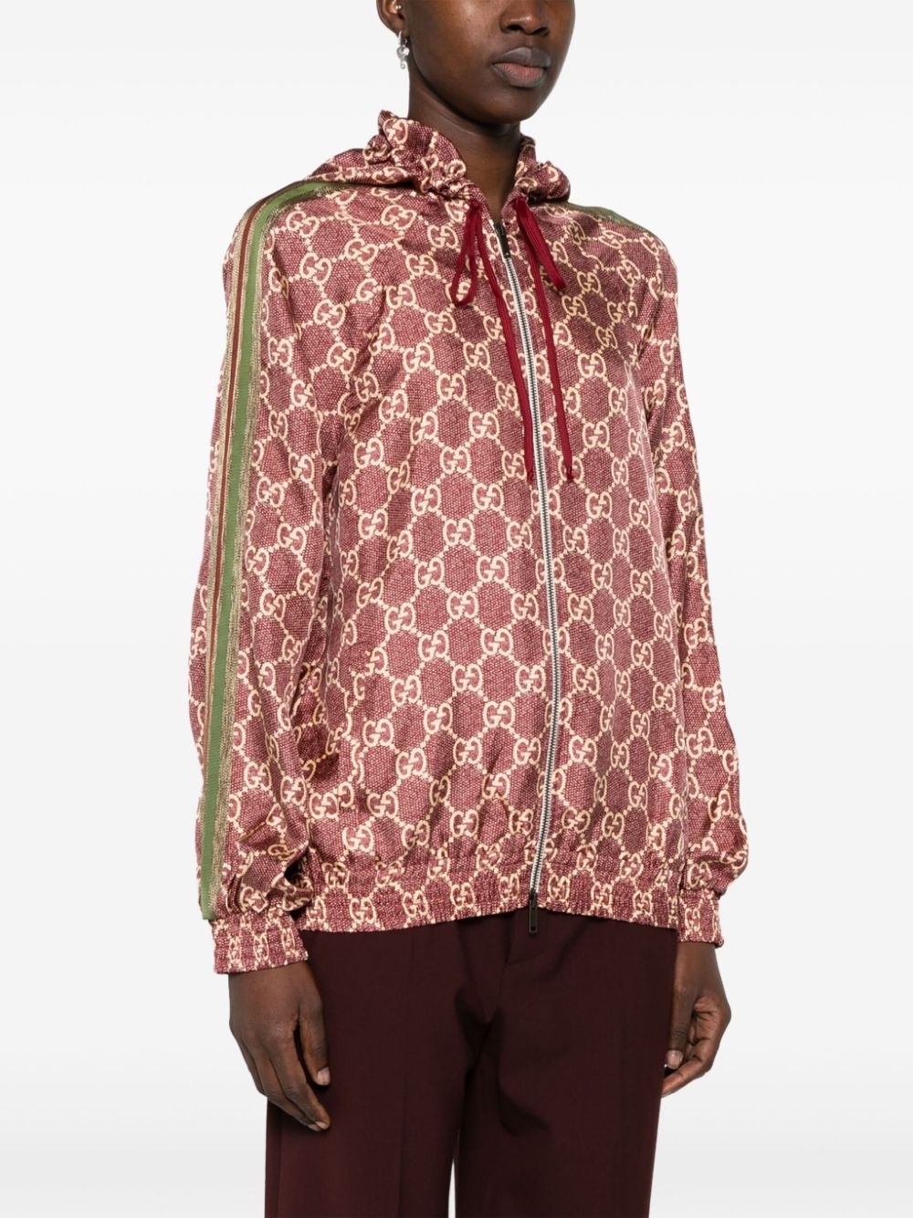 GG Supreme printed silk jacket - 3
