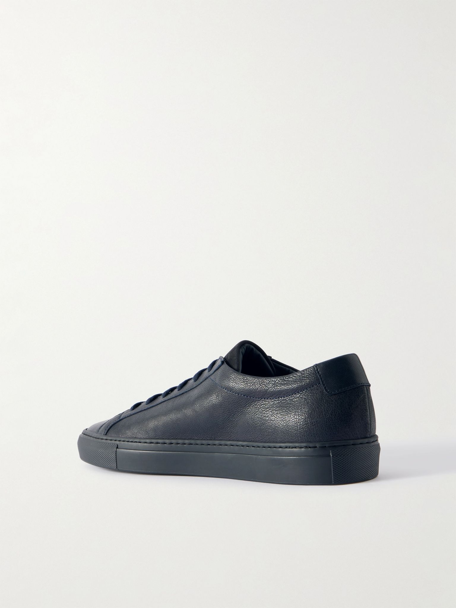 Achilles Premium Leather Sneakers Navy - 4