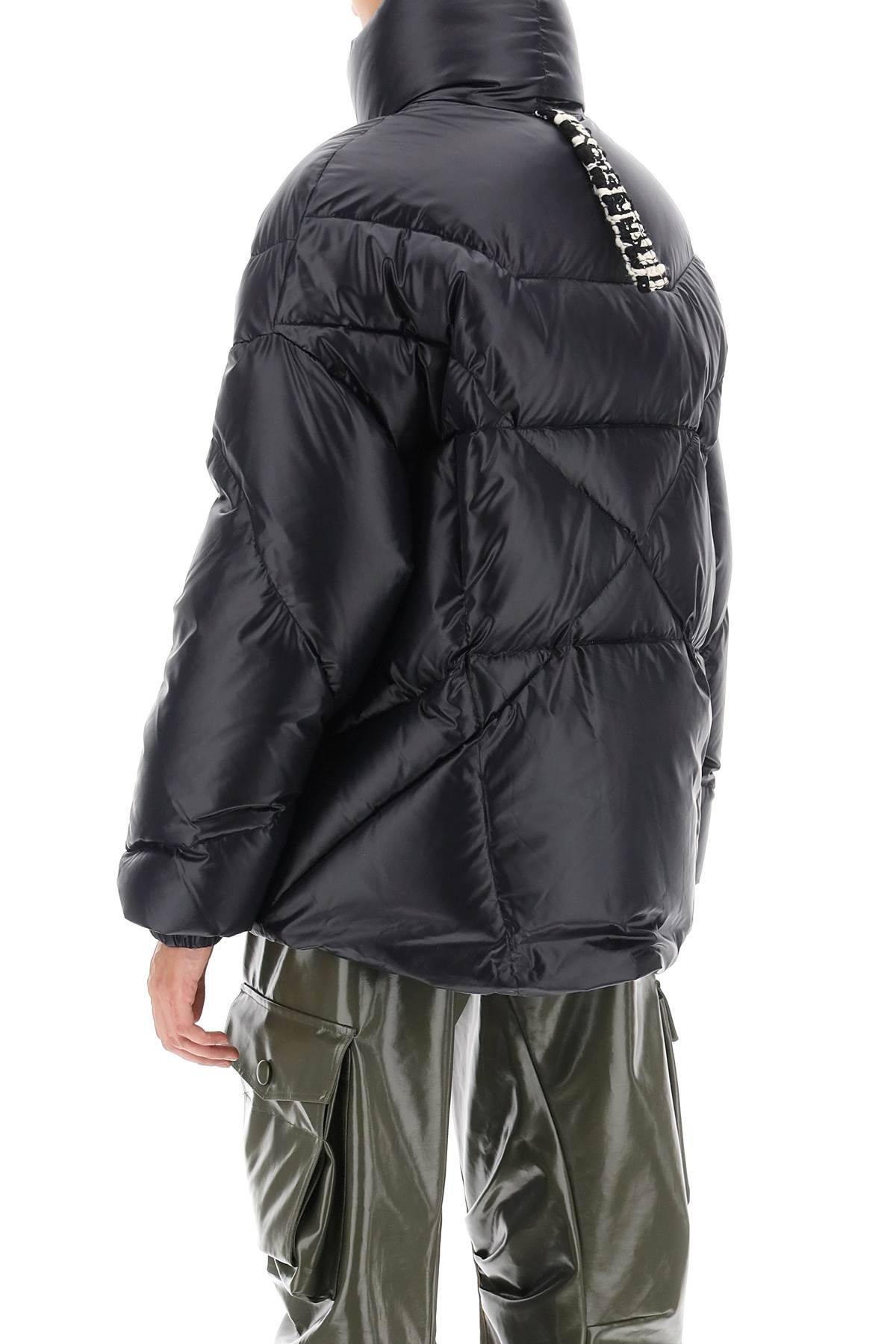 MOON SHINY SHORT DOWN JACKET - 4