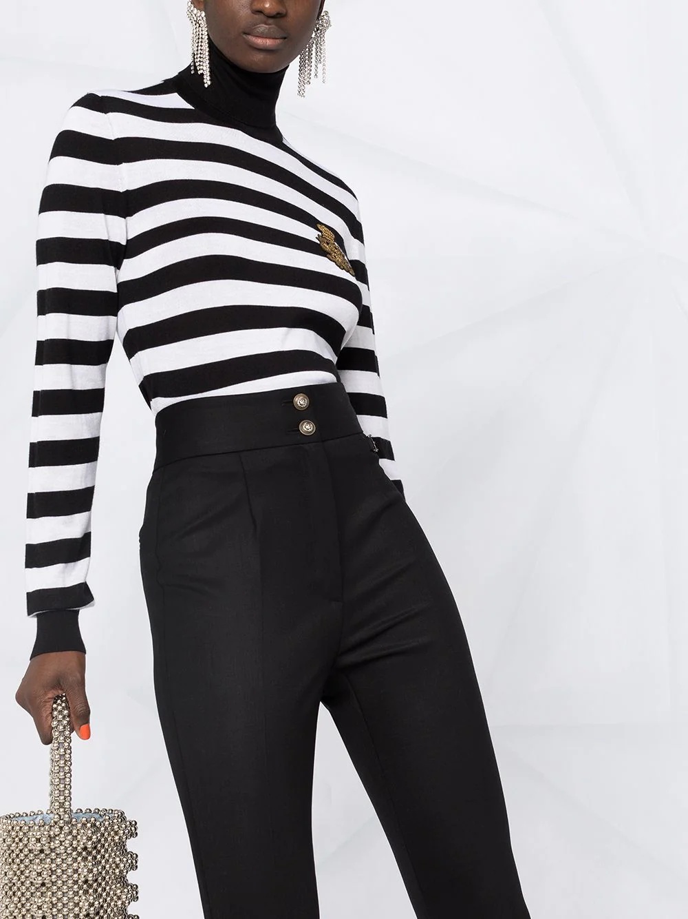 logo plaque skinny trousers - 5