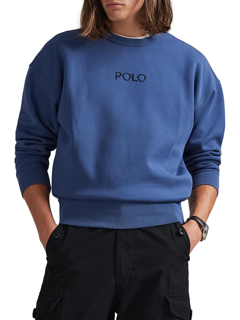 Men's Double-Knit Tech Crewneck Sweatshirt - Night Navy 3