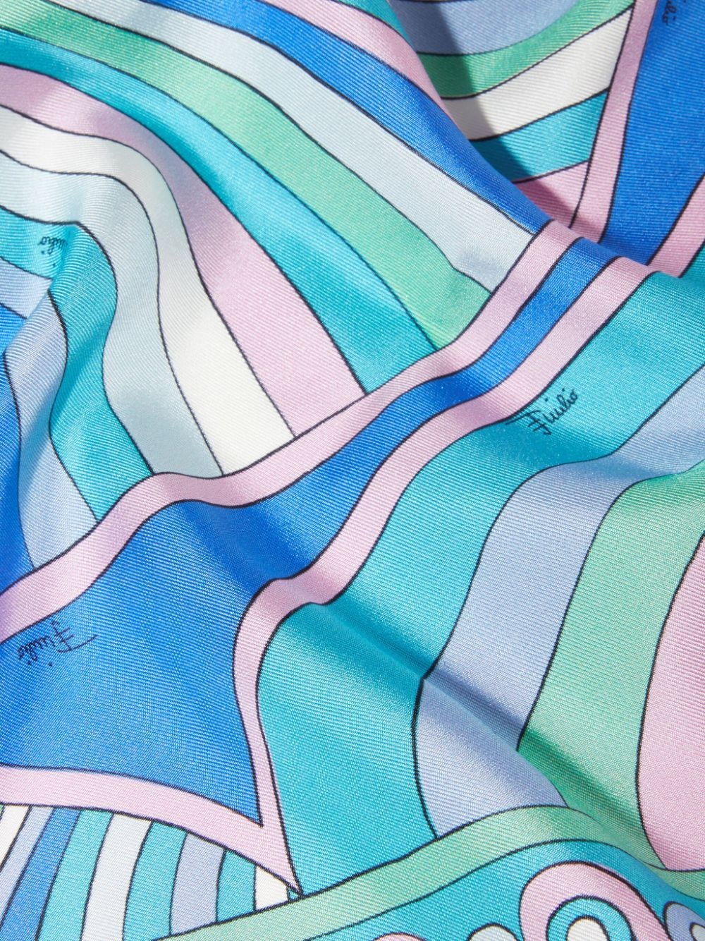 Iride and Onde-print silk scarf - 3