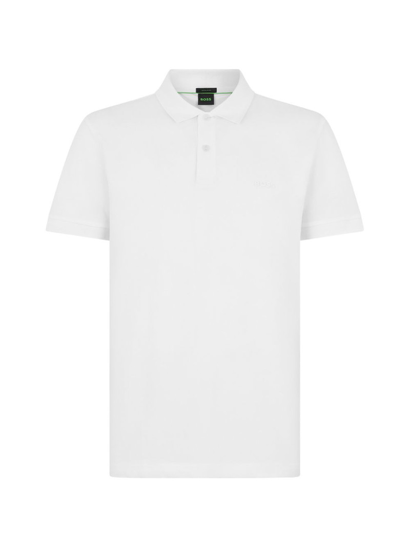 logo-embroidered polo shirt 1