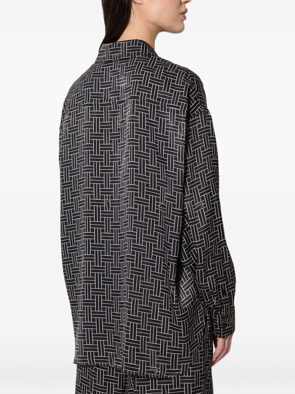 geometric-pattern shirt - 3