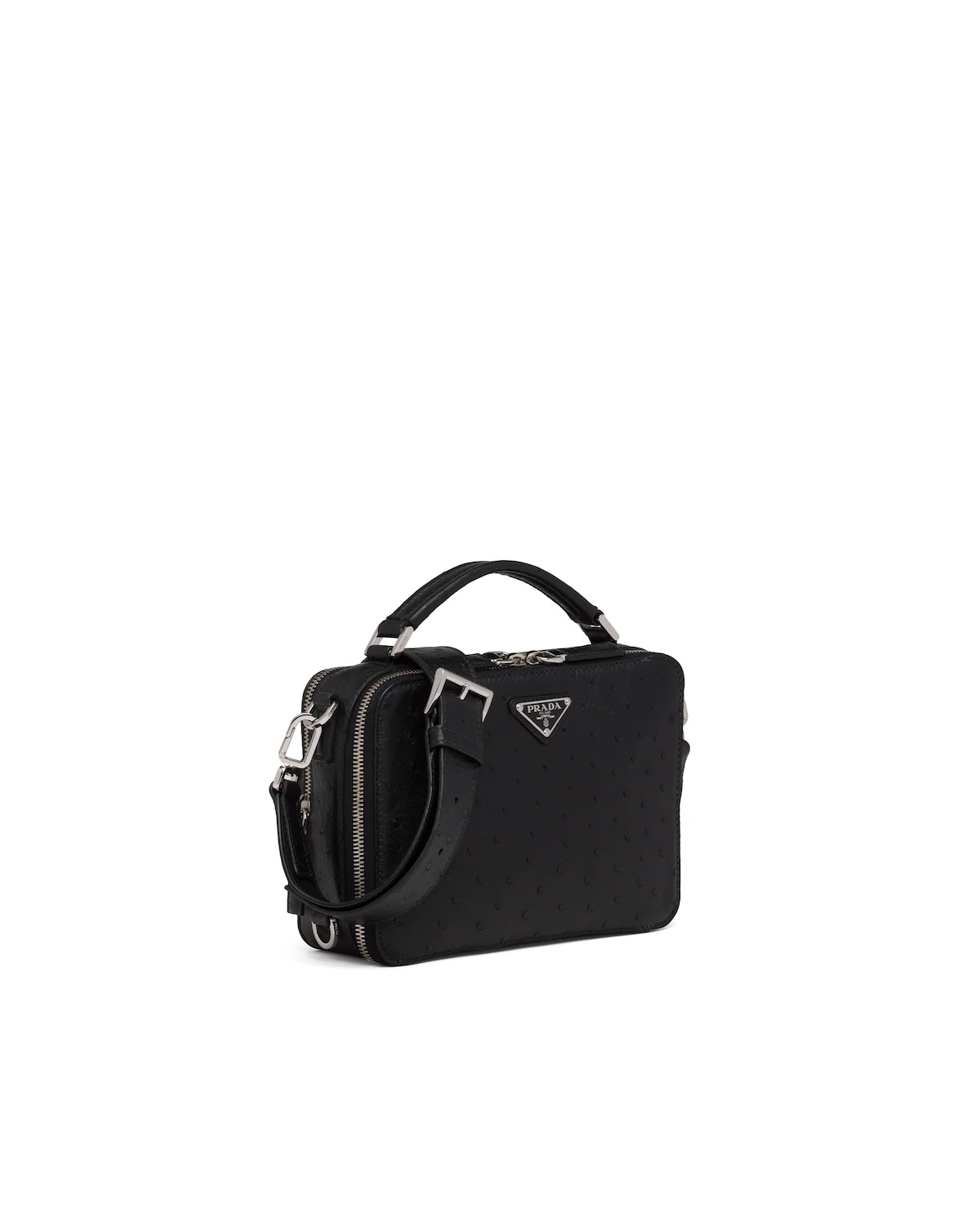 Ostrich leather bandoleer bag - 3