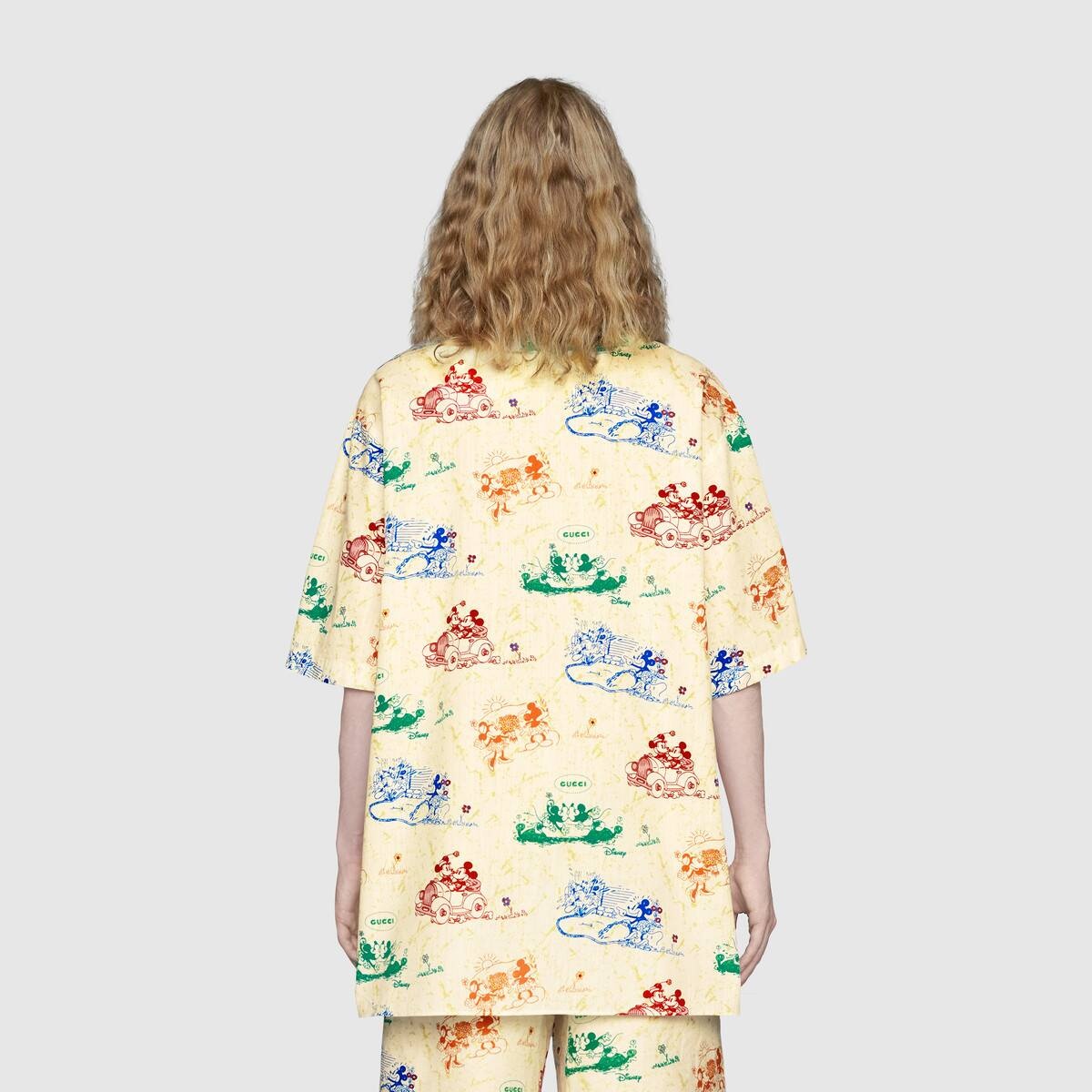 Disney x Gucci oversize bowling shirt - 4