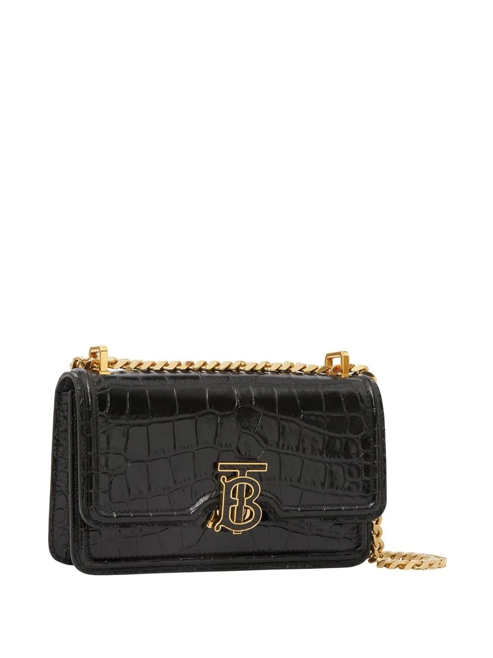 croco-embossed TB crossbody bag - 4