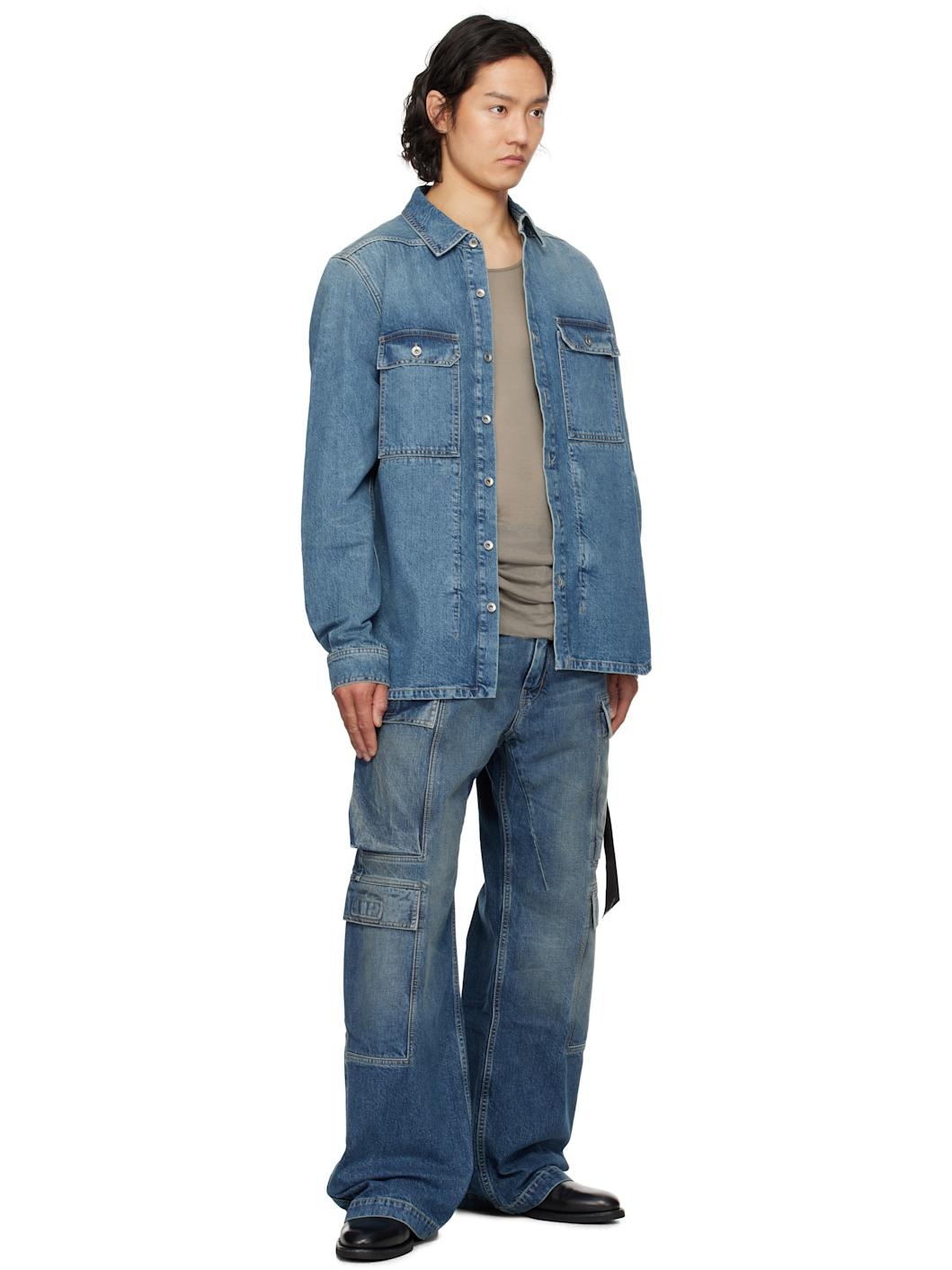 Indigo Hollywood Double Cargo Jeans - 4