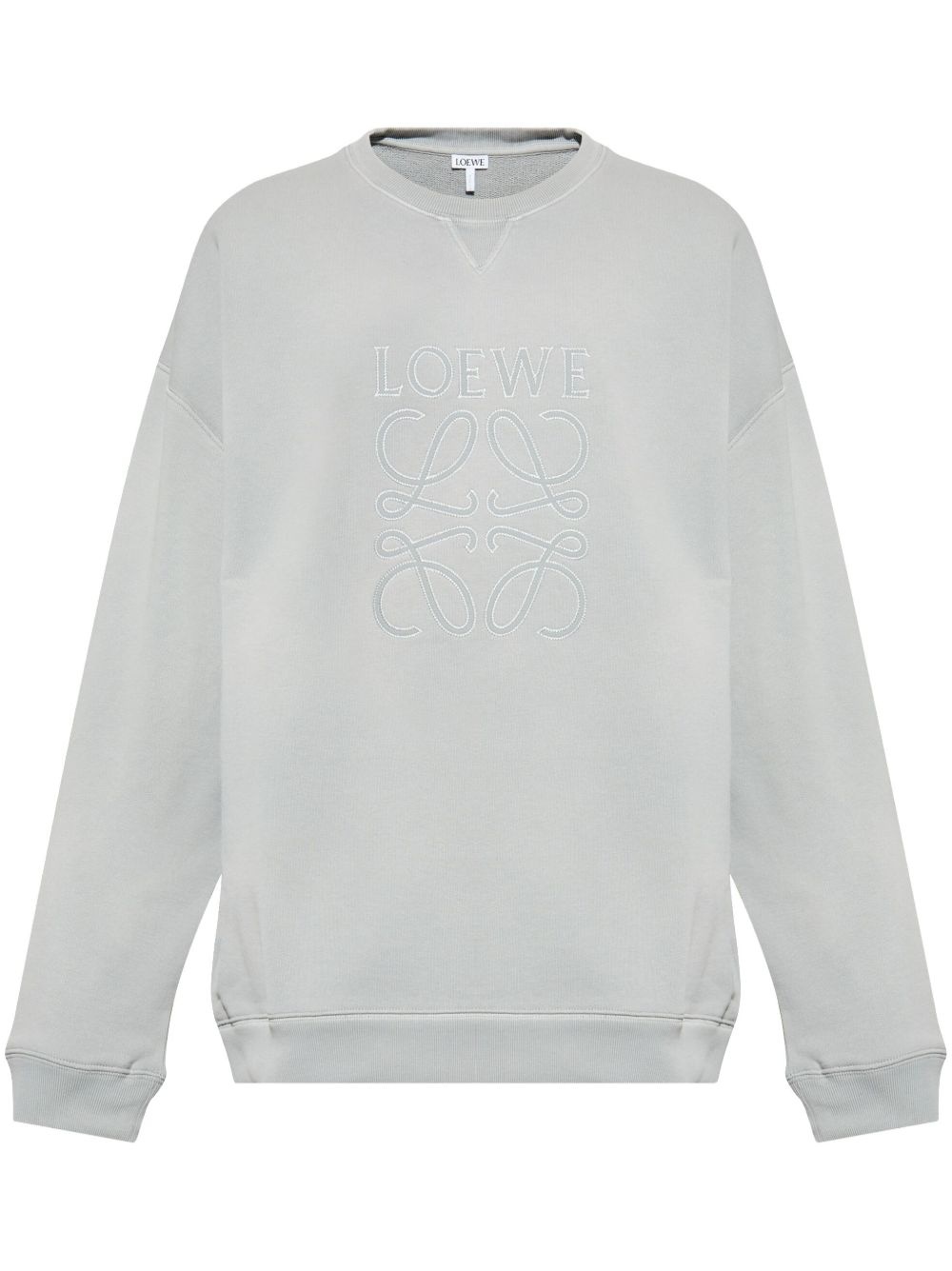 embroidered logo sweatshirt - 1