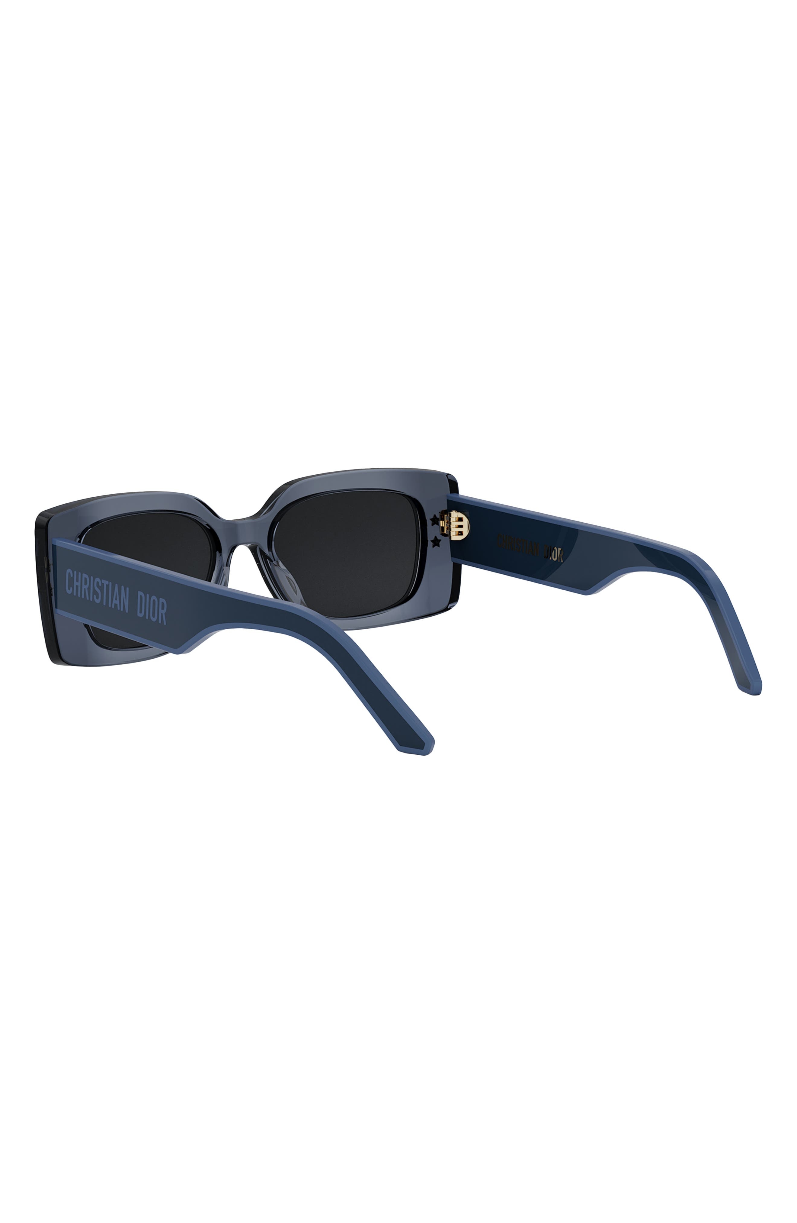 'DiorPacific S1U 53mm Rectangular Sunglasses in Blue/Other /Blue at Nordstrom - 3