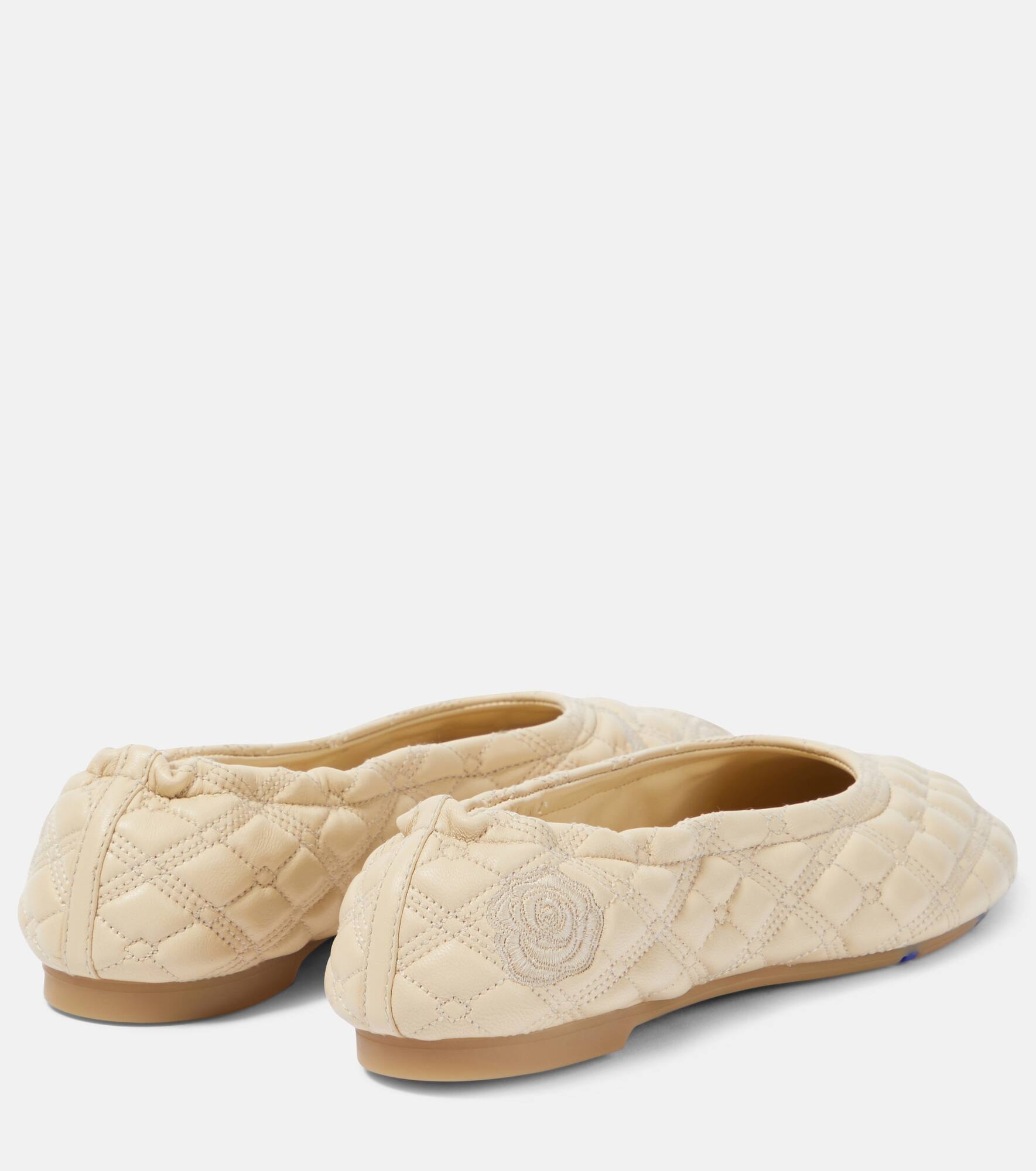 EKD quilted leather ballet flats - 3
