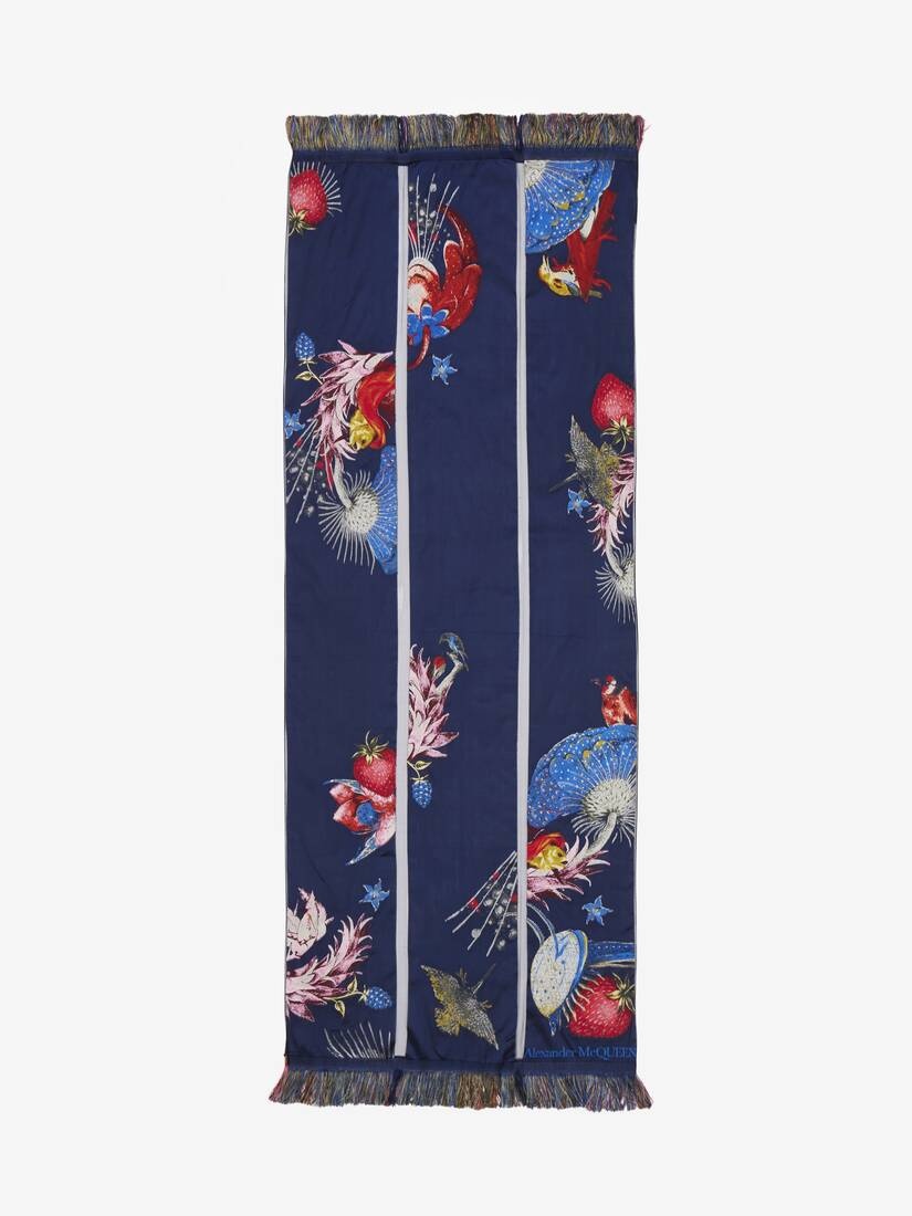 Women's Hieronymus Bosch Stole in Navy/red - 1