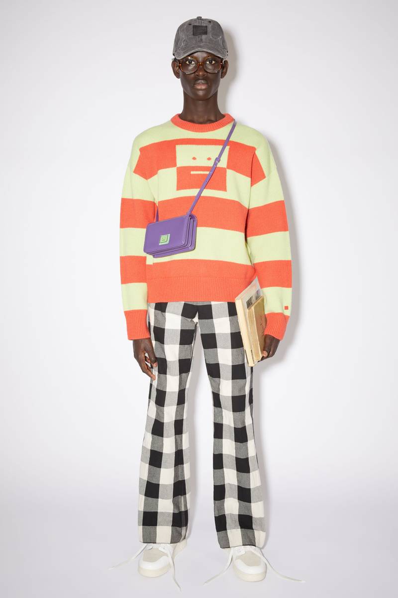 Mini crossbody Face bag - Purple/green 3