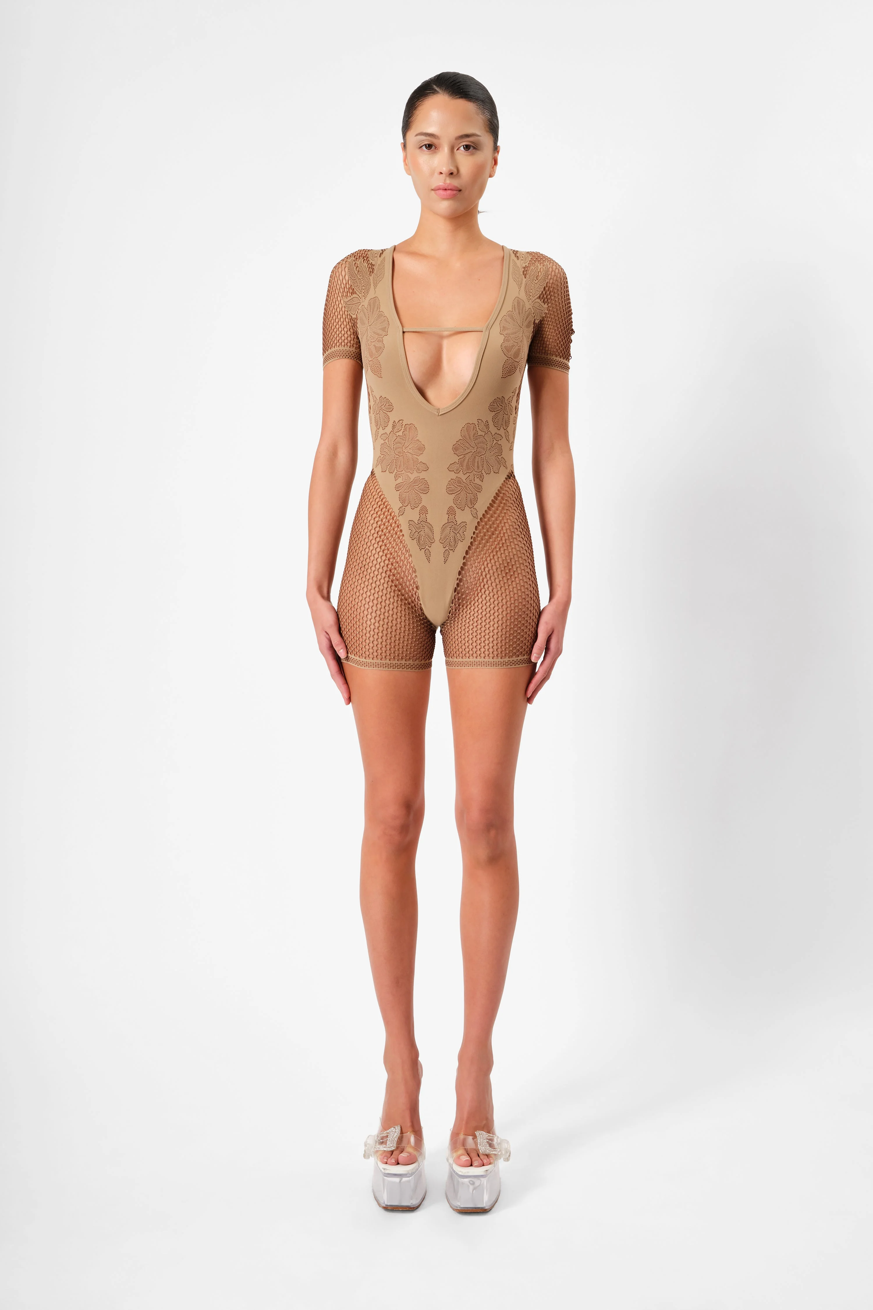 FLORA JUMPSUIT BEIGE - 1