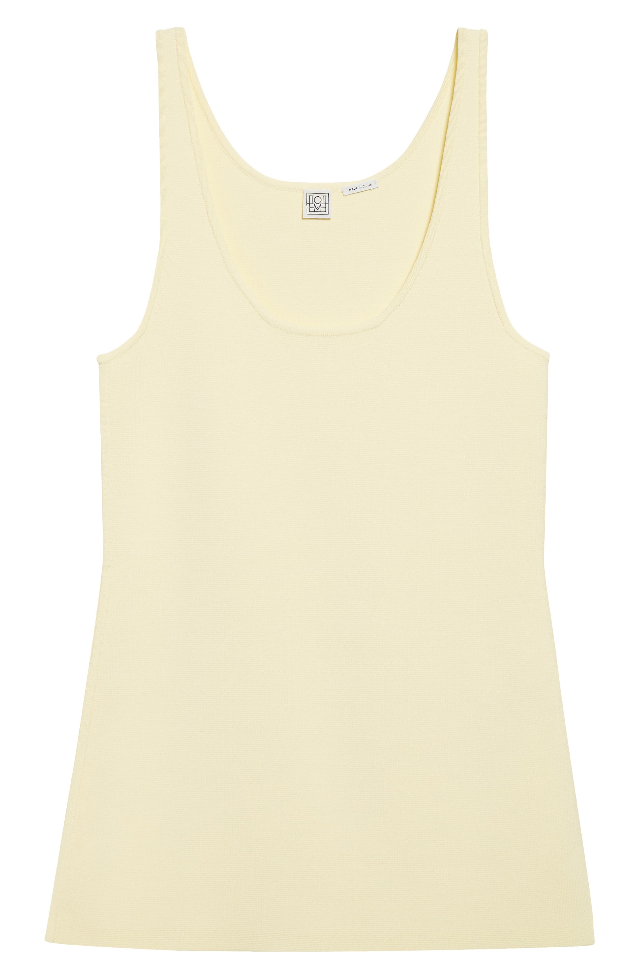 TOTEME Compact Knit Tank in Straw at Nordstrom - 6