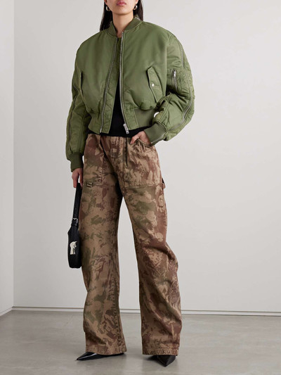 Acne Studios Cropped padded shell bomber jacket outlook
