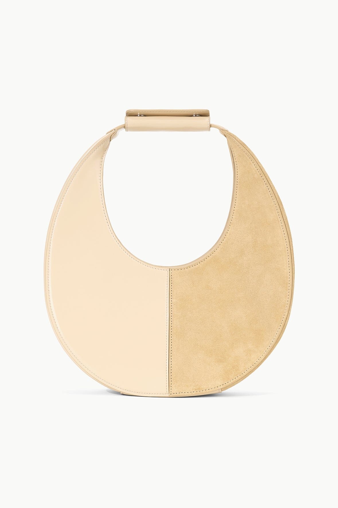 STAUD MOON SPLIT TOTE BAG OAT - 1