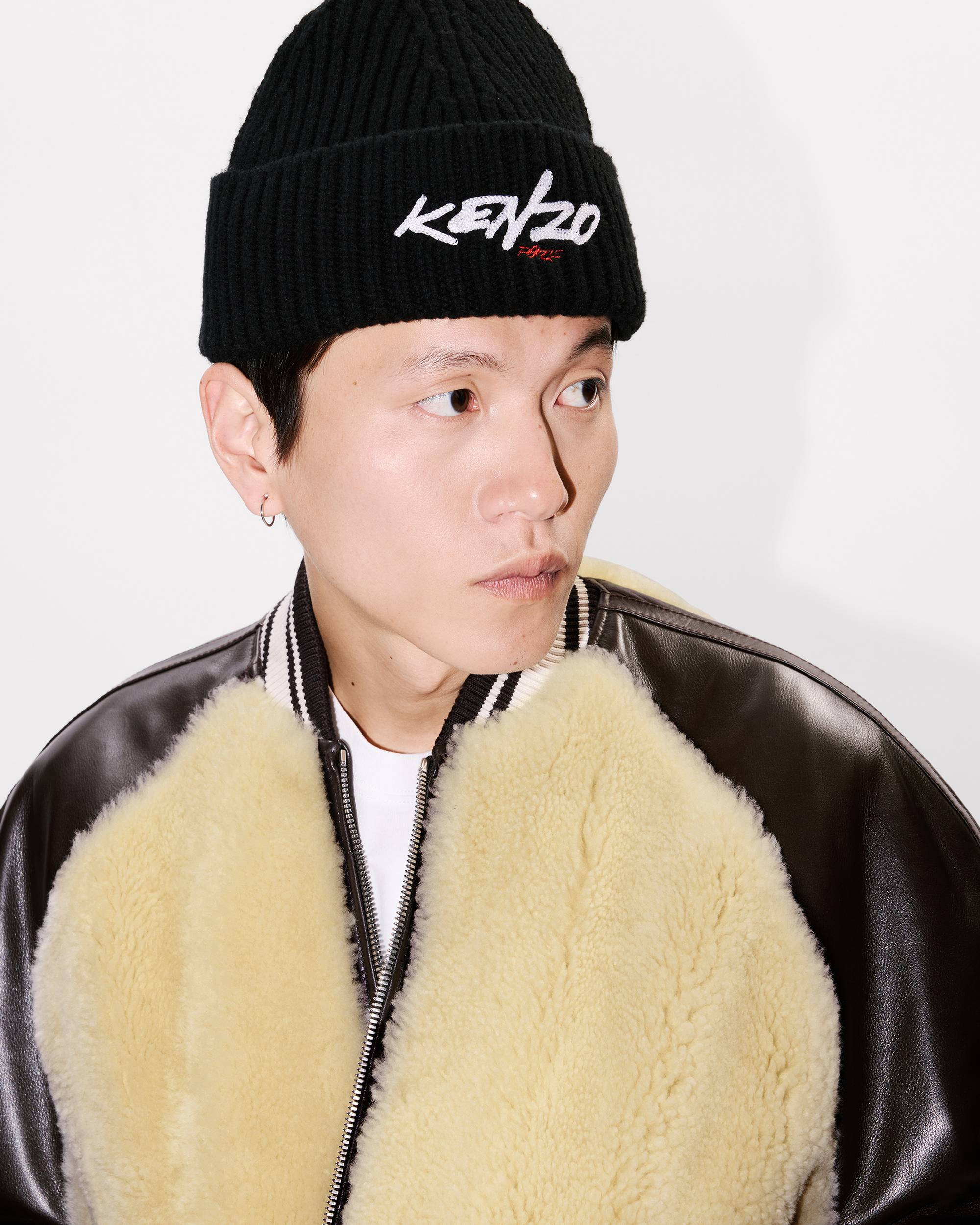 'Kenzo x Futura 2000' genderless shearling varsity - 13