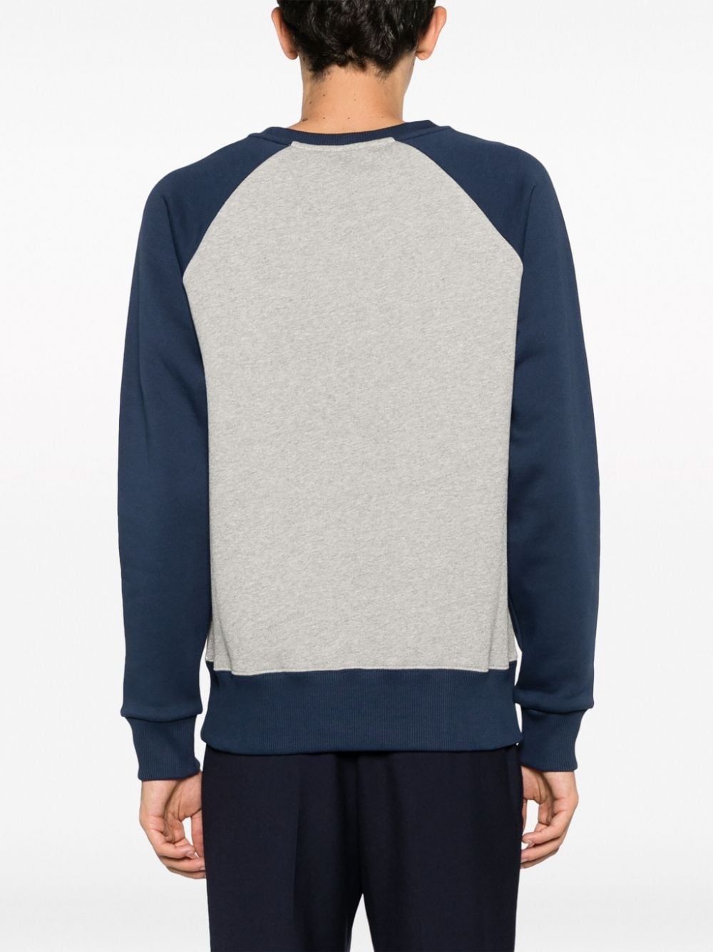 logo-print panelled sweatshirt - 4