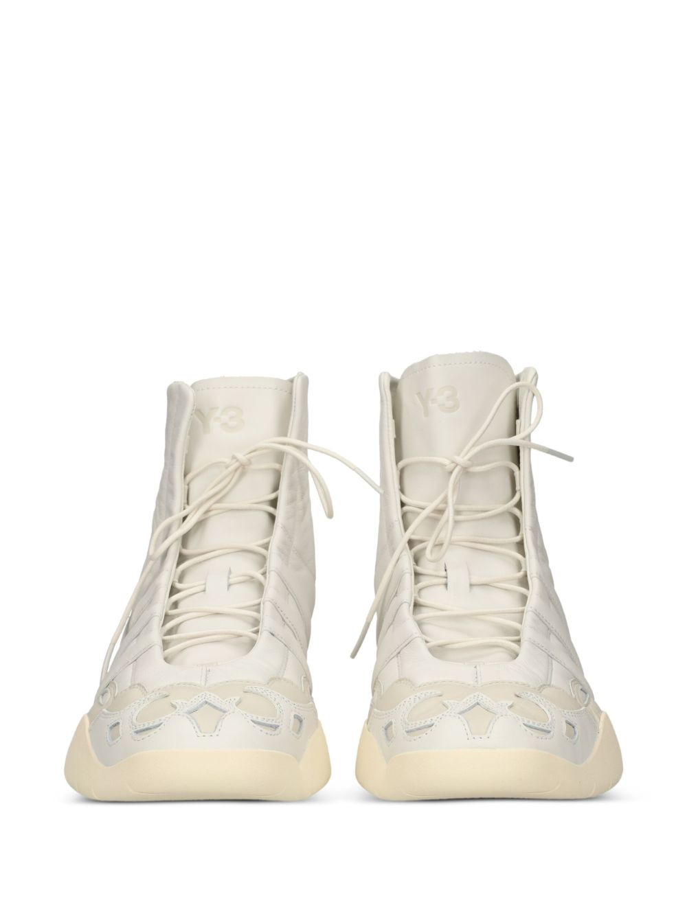 Regu 2002 Hi lace-up leather high-top trainers - 4