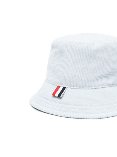 Thom Browne embroidered corduroy bucket hat outlook