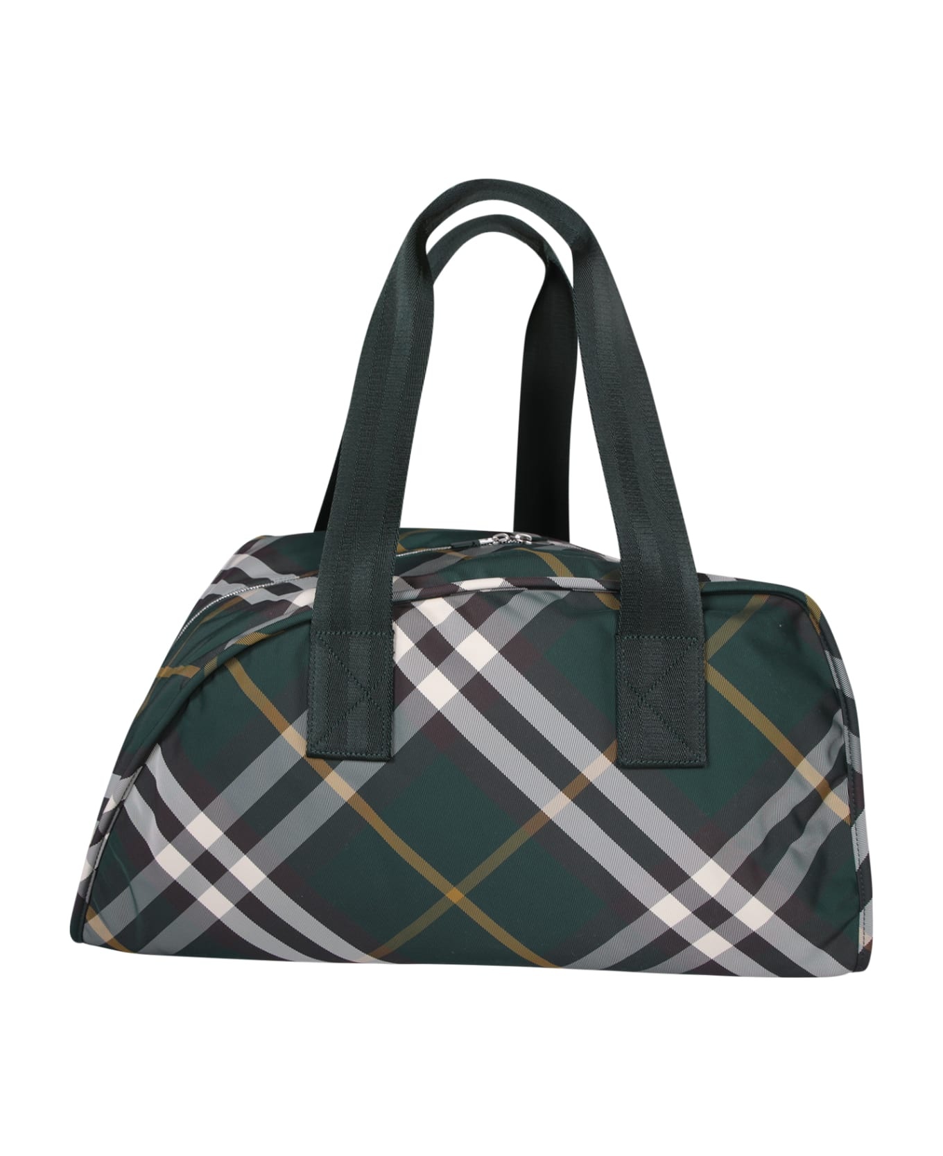 Shield Duffle Check Green Bag - 1