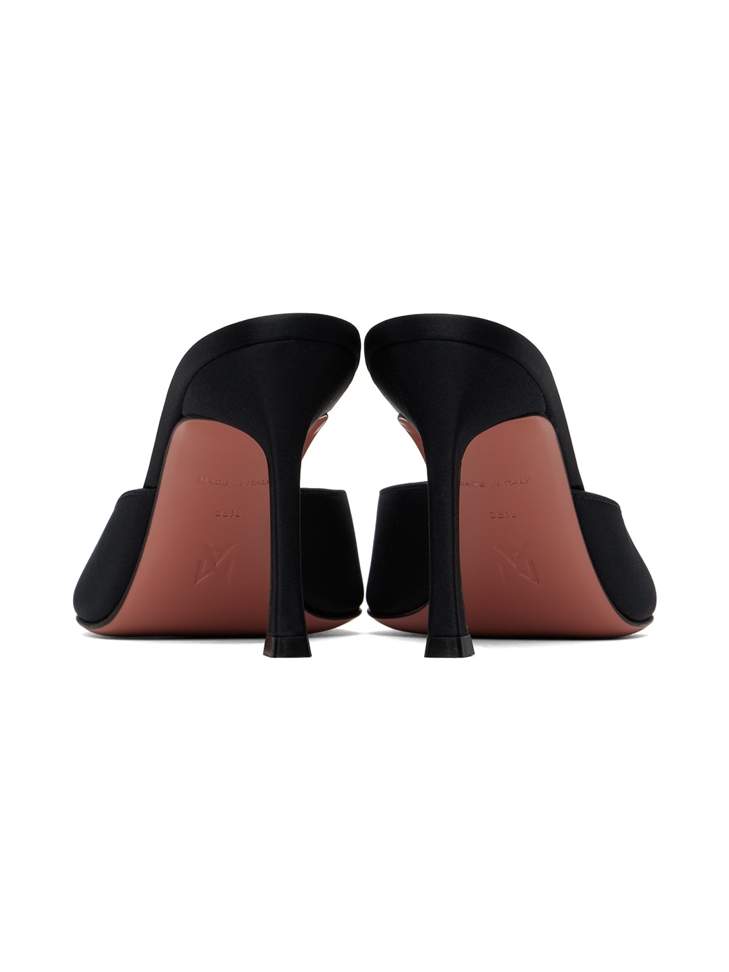 Black Alexa Slipper 90 Heeled Sandals - 2