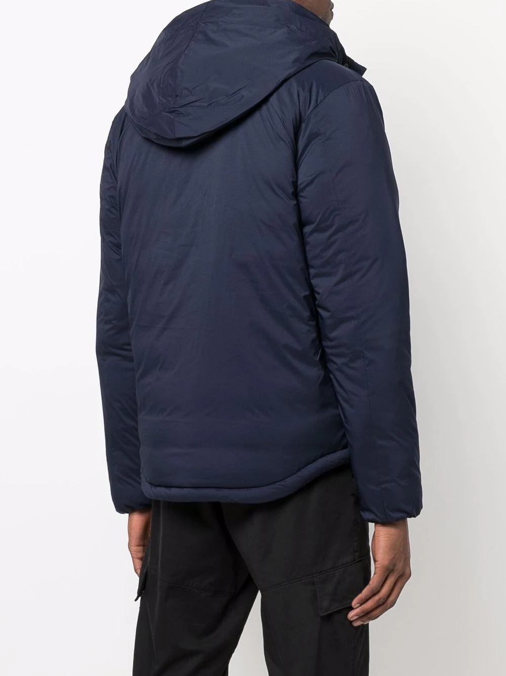 hooded feather-down padded jacket - 4