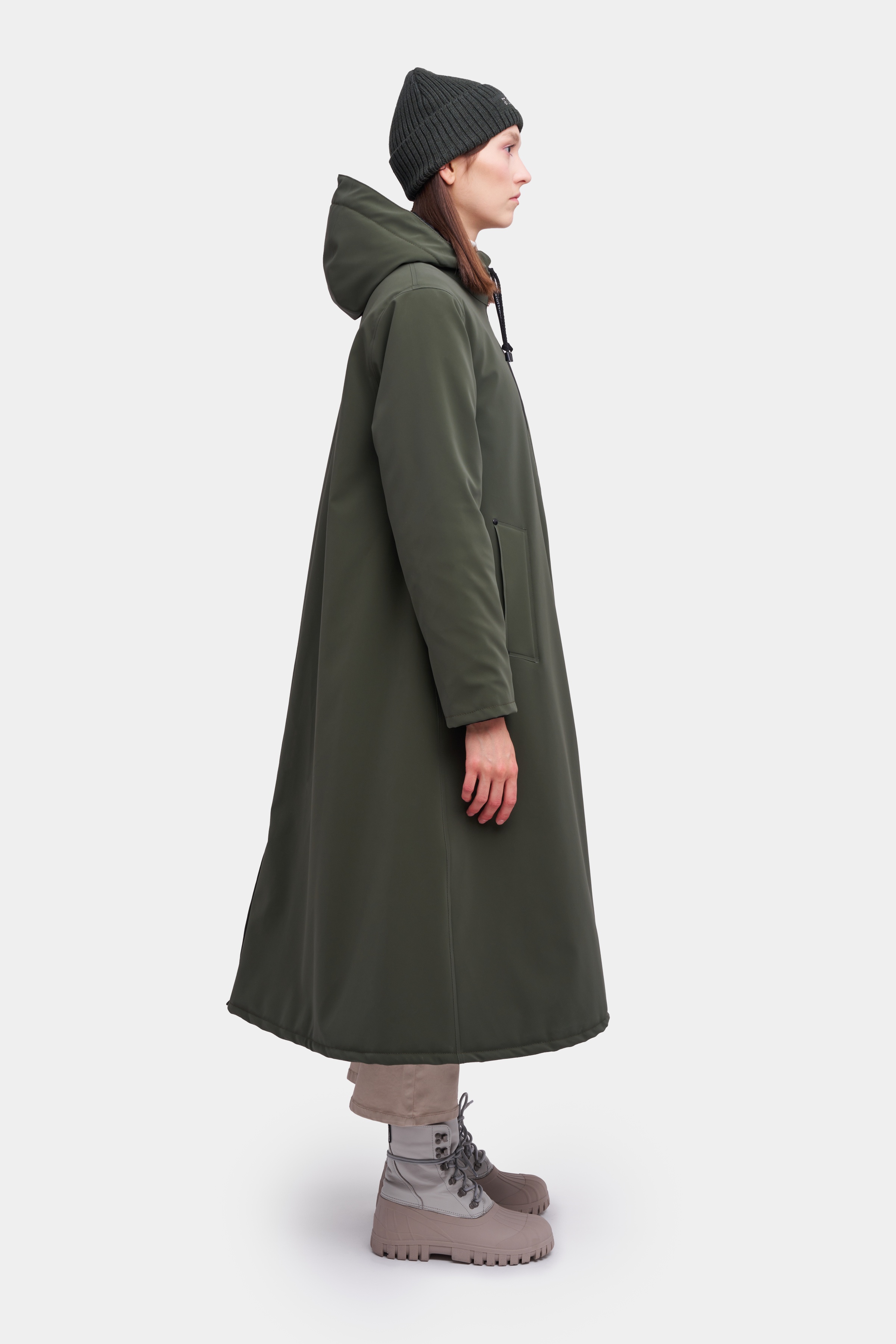 Mosebacke Long Winter Suede Dark Green Dark Green - 3