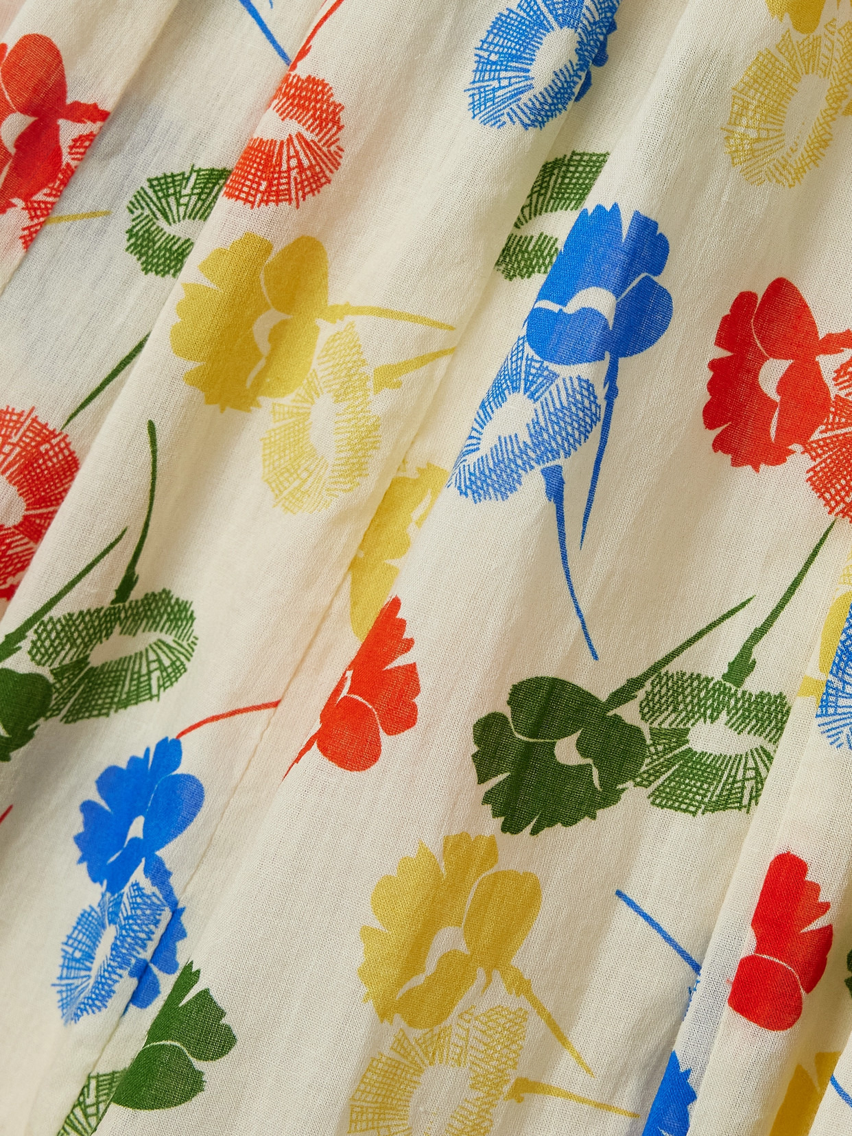 Gathered Floral-print Cotton-voile Maxi Dress - 5