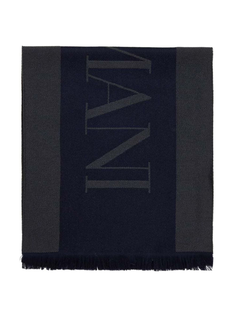 logo-jacquard scarf - 2