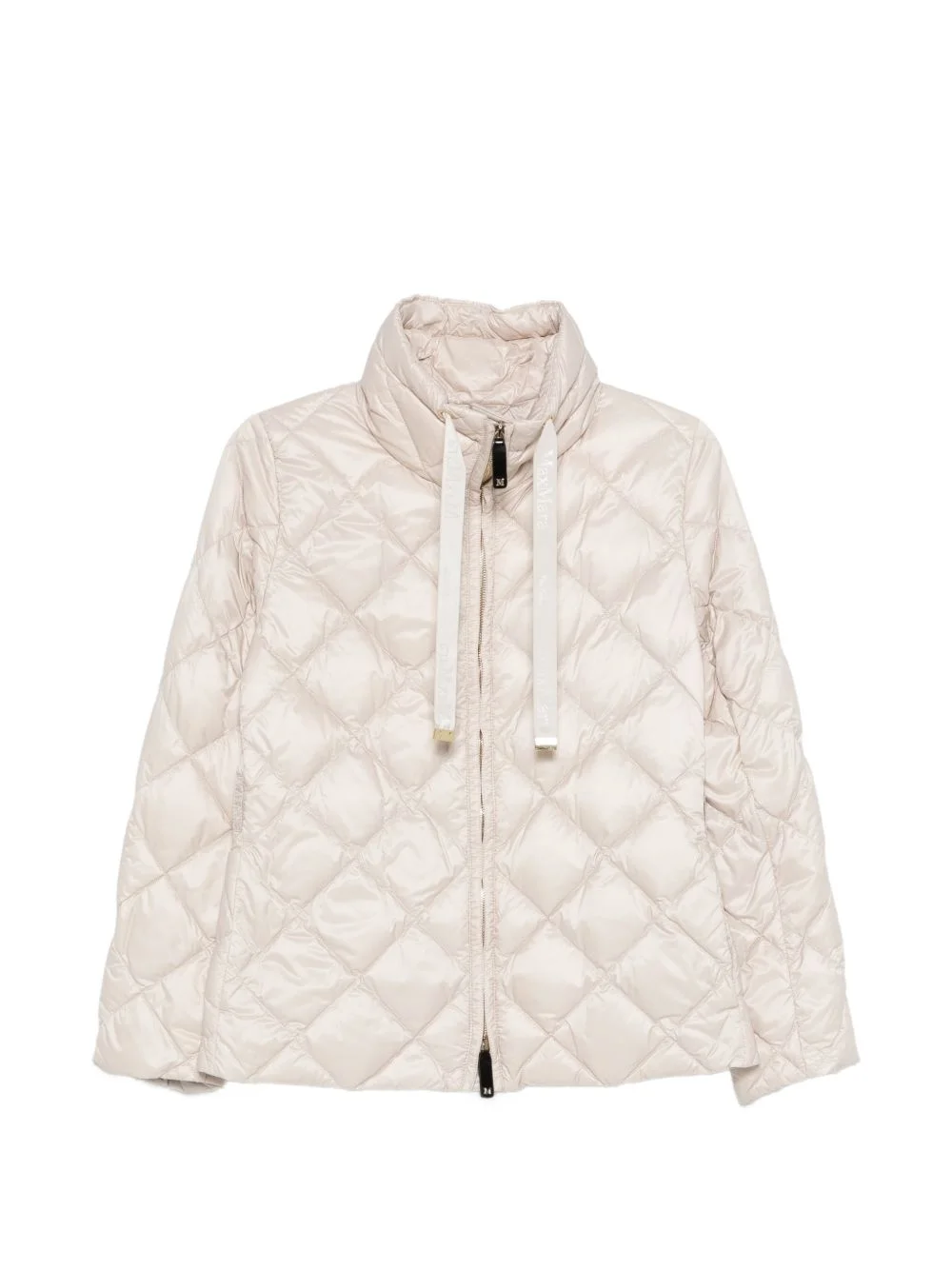 quilted-design zip-up jacket - 1