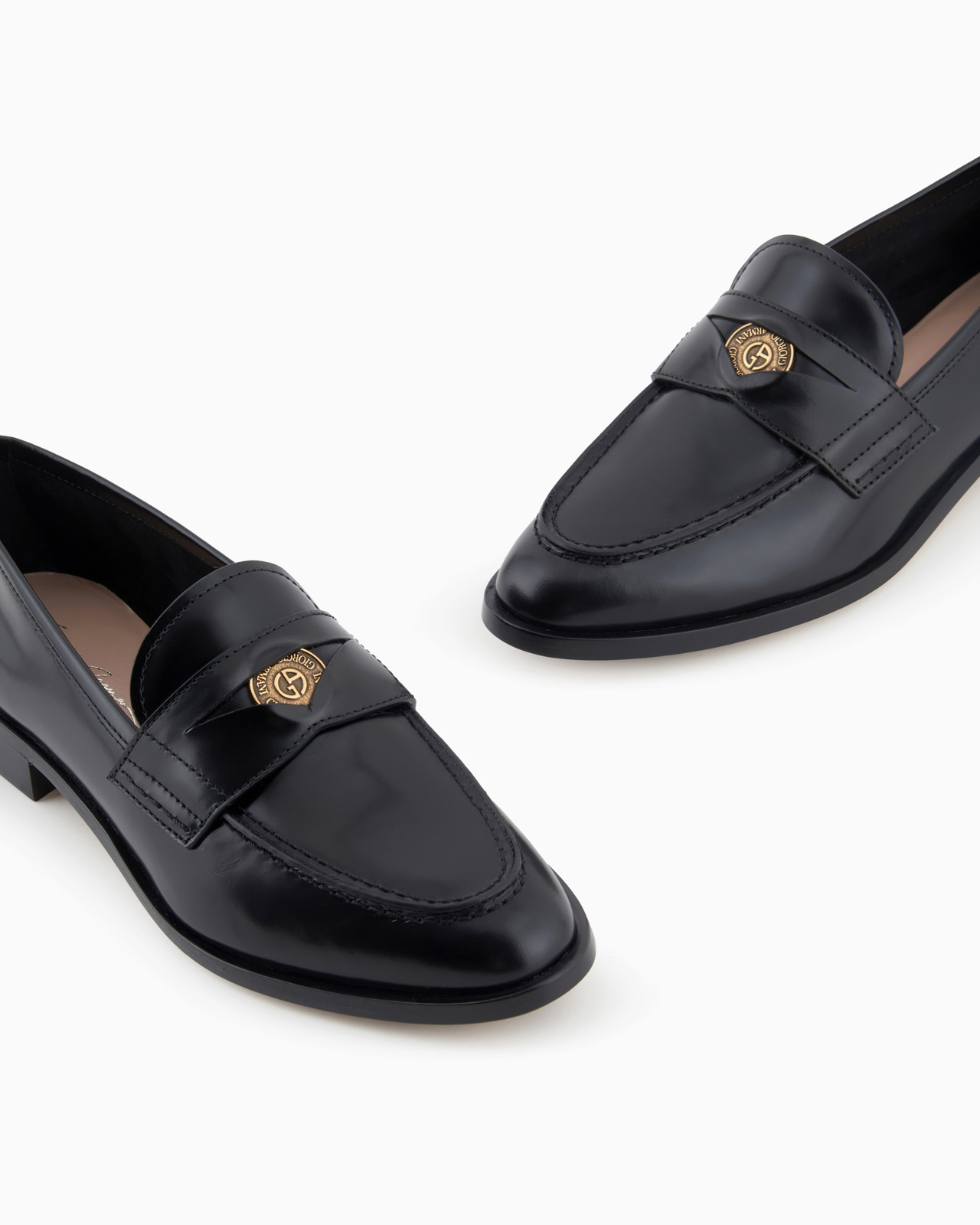 Brushed leather loafers - 5