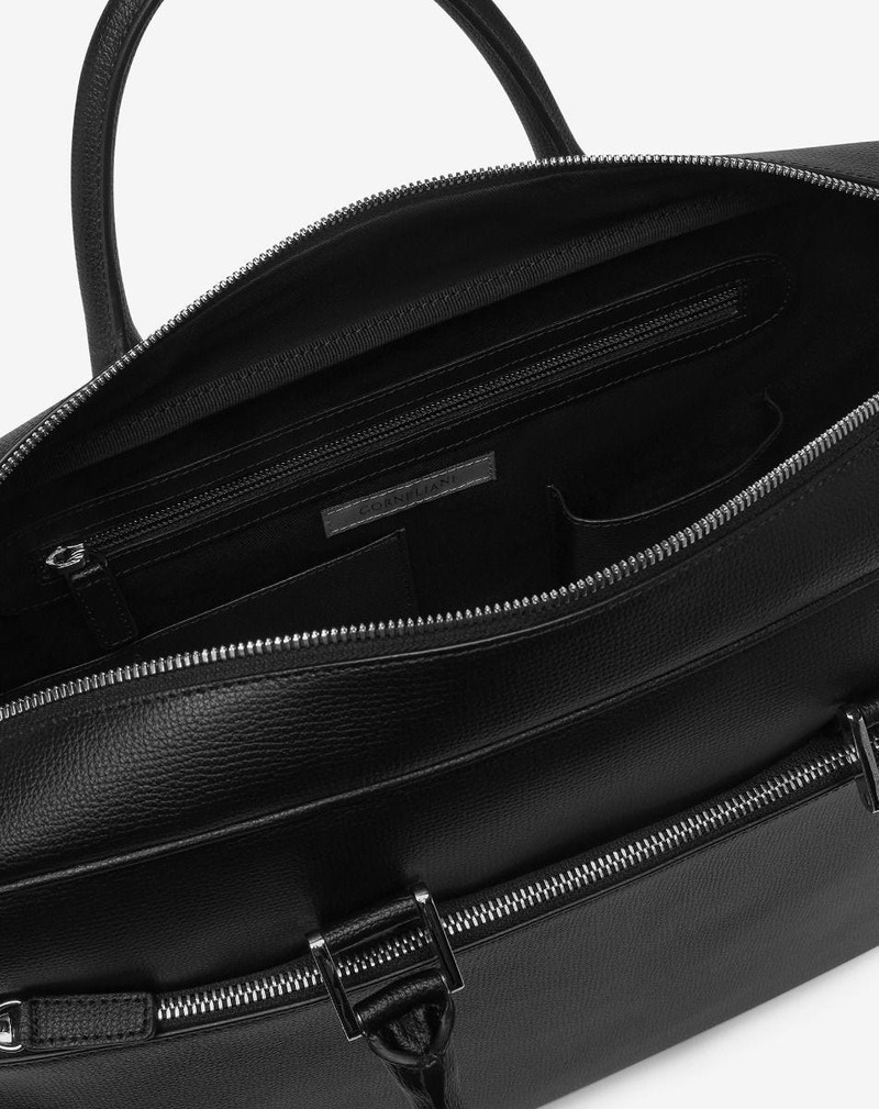 Black leather overnight bag 3
