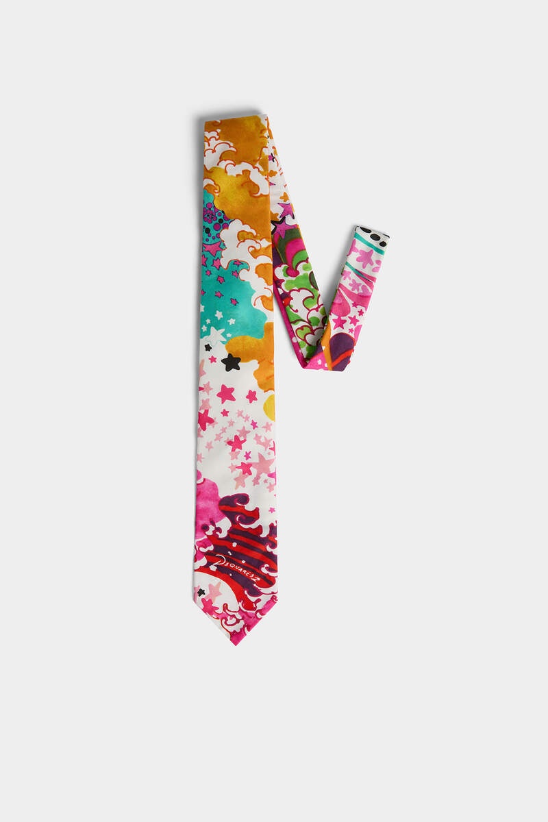 MULTICOLOR PRINTED TIE - 1