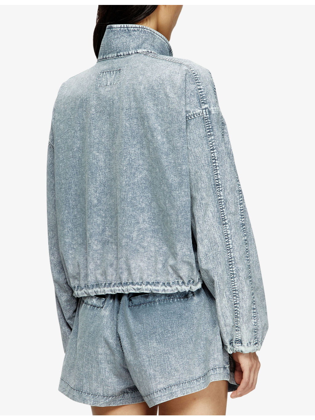 G-Leam-R1 Denim-Effect Woven Jacket - 4