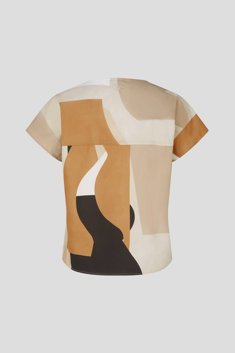 BOGNER PIA SLIP-OVER BLOUSE IN CARAMEL/BEIGE outlook