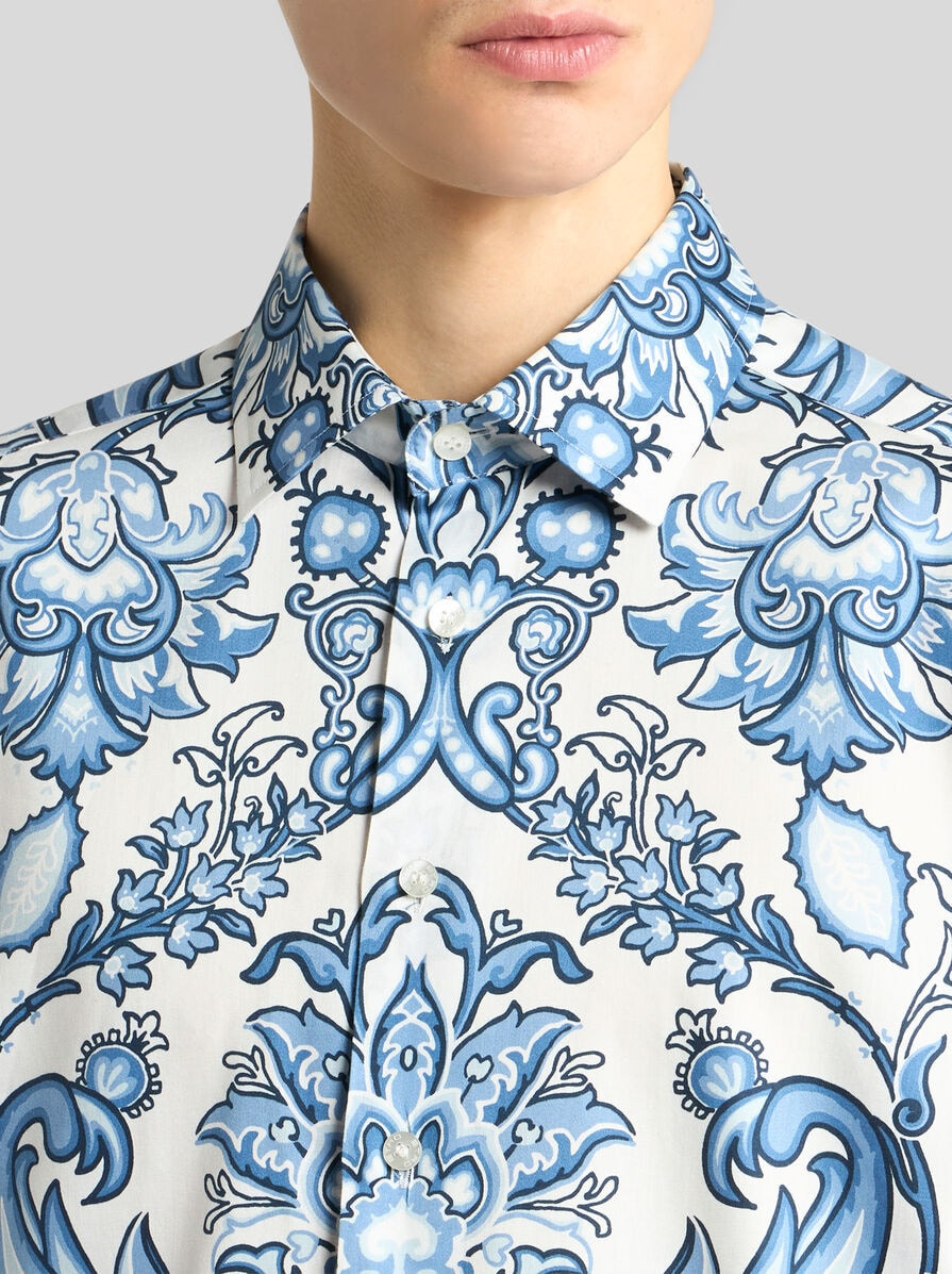 COTTON SHIRT WITH PLACED PRINT - 3