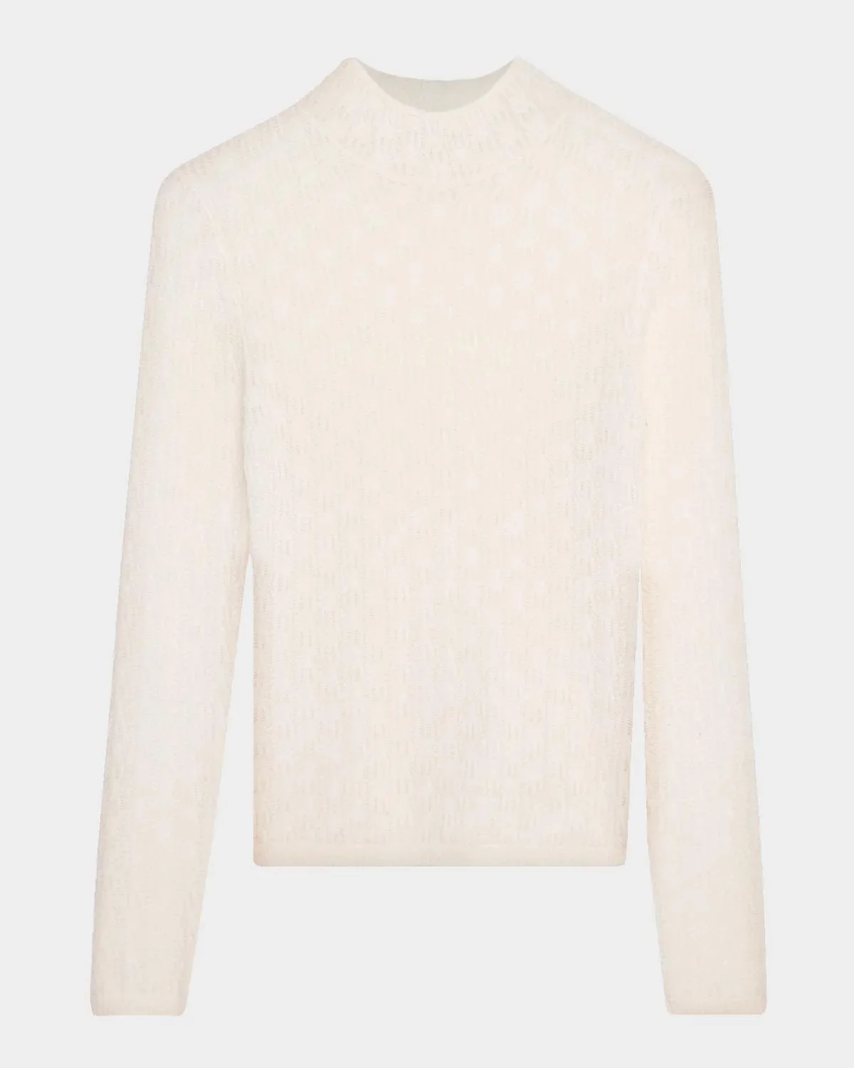 Rhea Pointelle Mock-Neck Top - 1