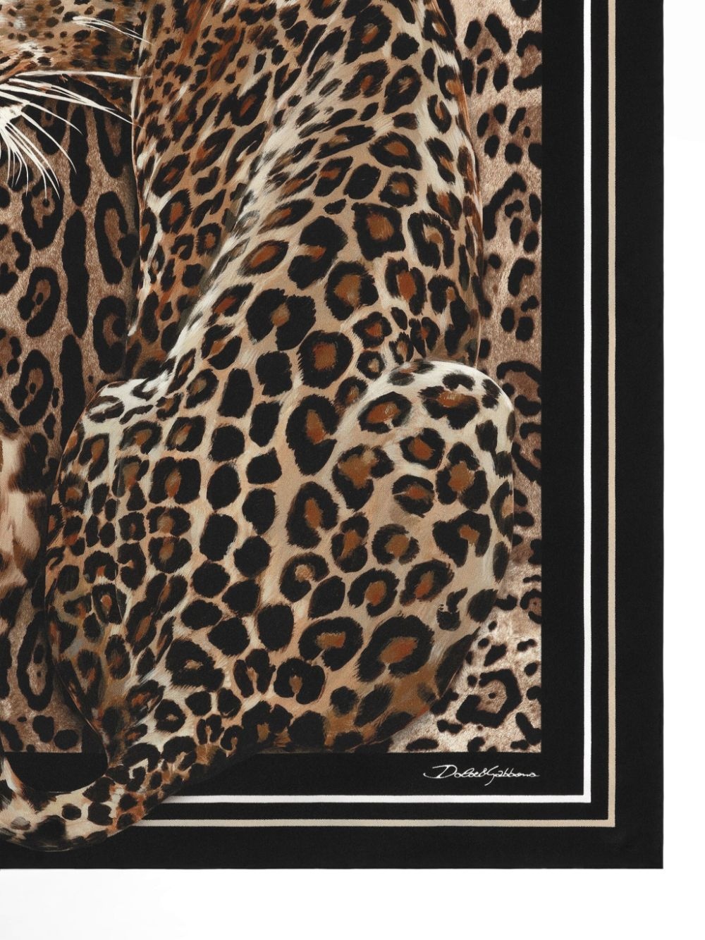 leopard-print scarf - 2