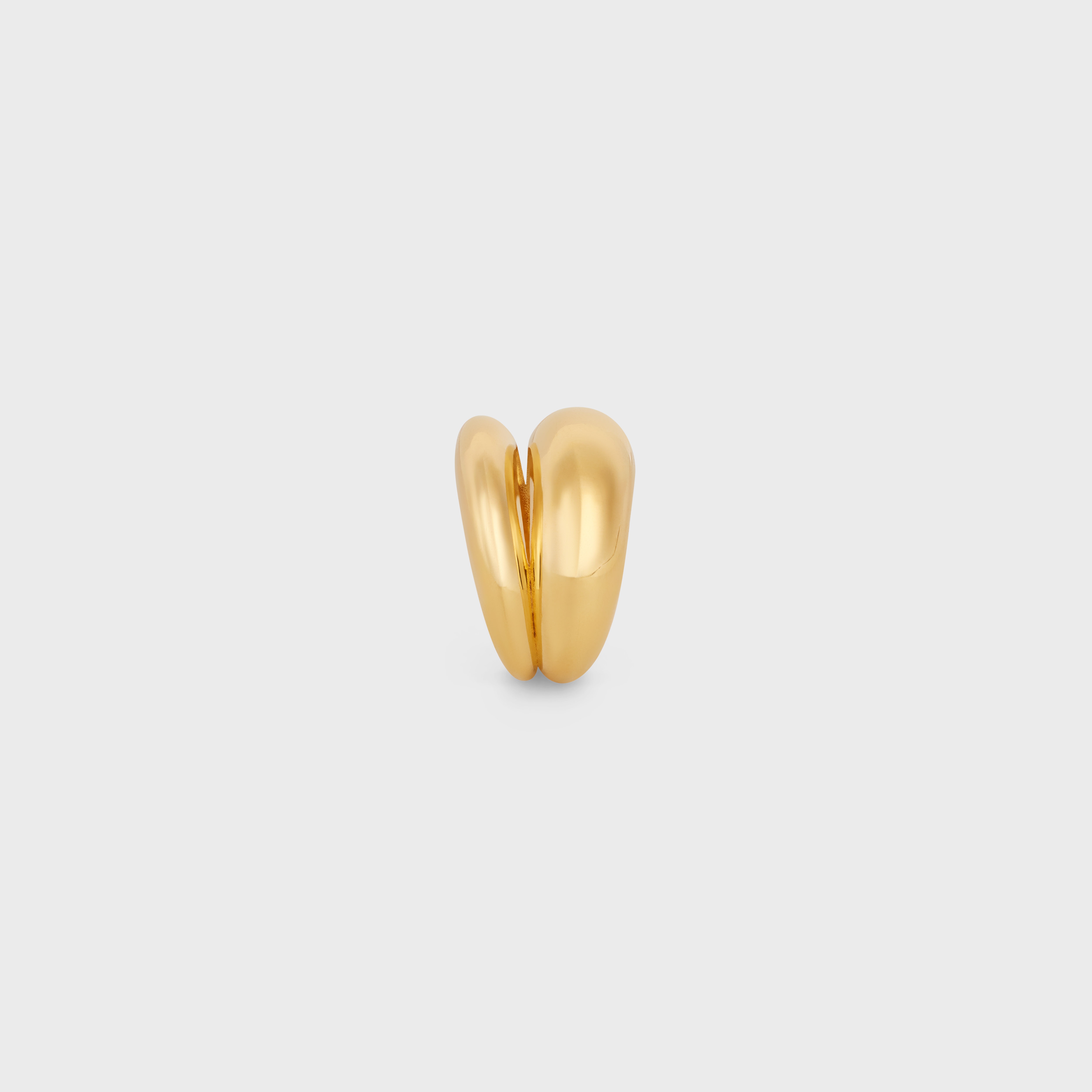 Formes Abstraites Ring in Brass with Gold Finish - 3