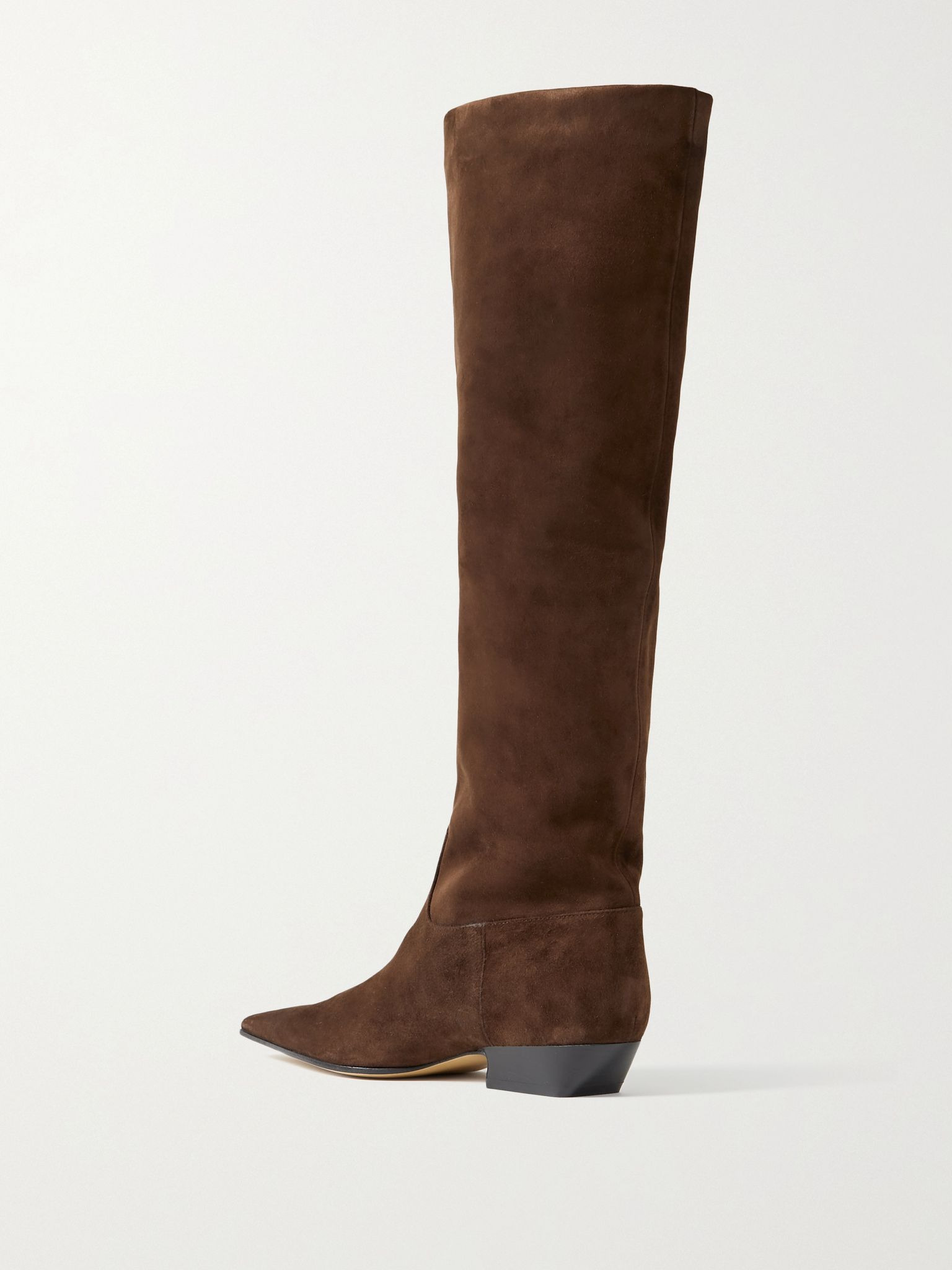 Marfa suede knee boots Chocolate - 3