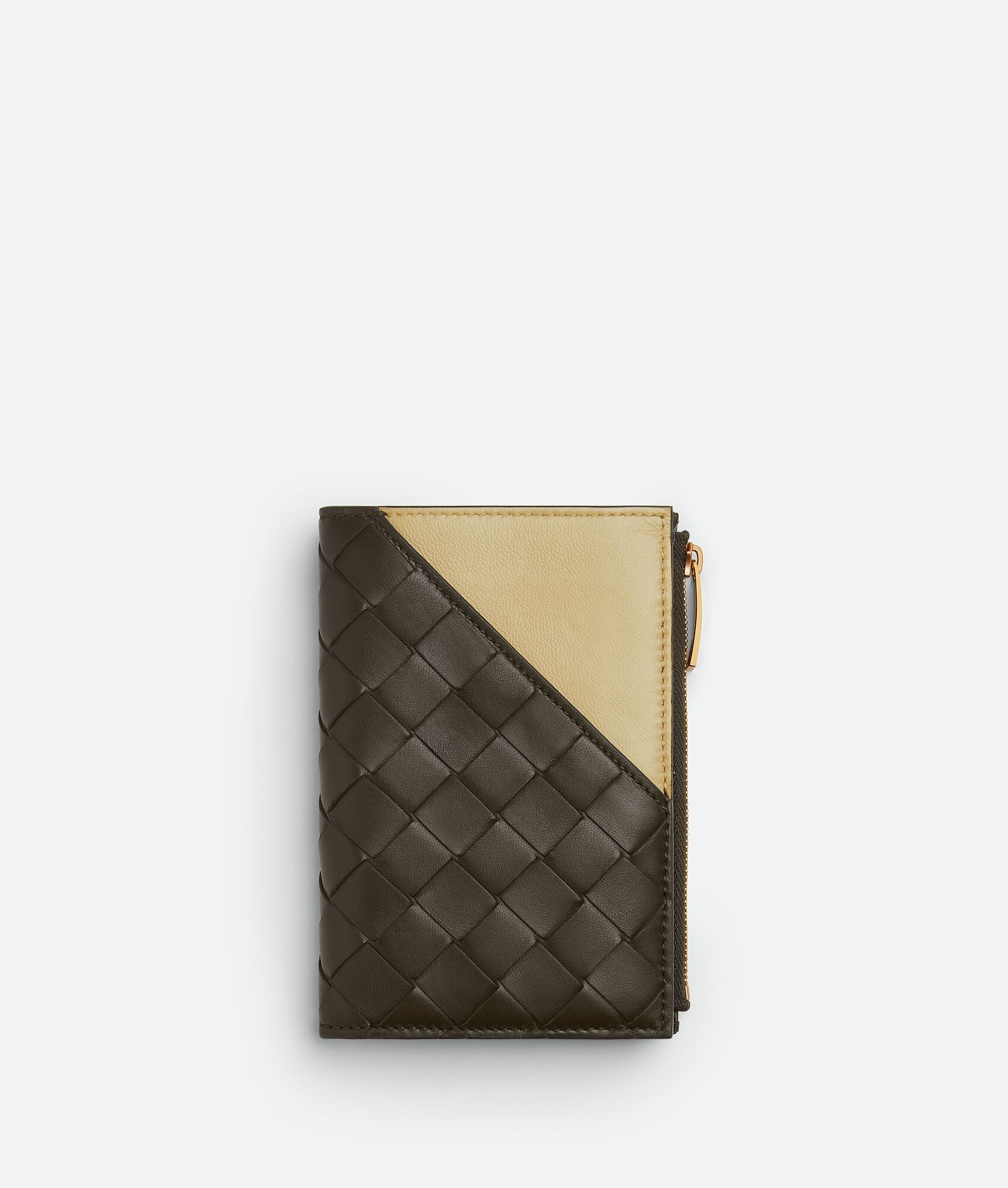 Intrecciato Diagonal Medium Bi-Fold Wallet 1