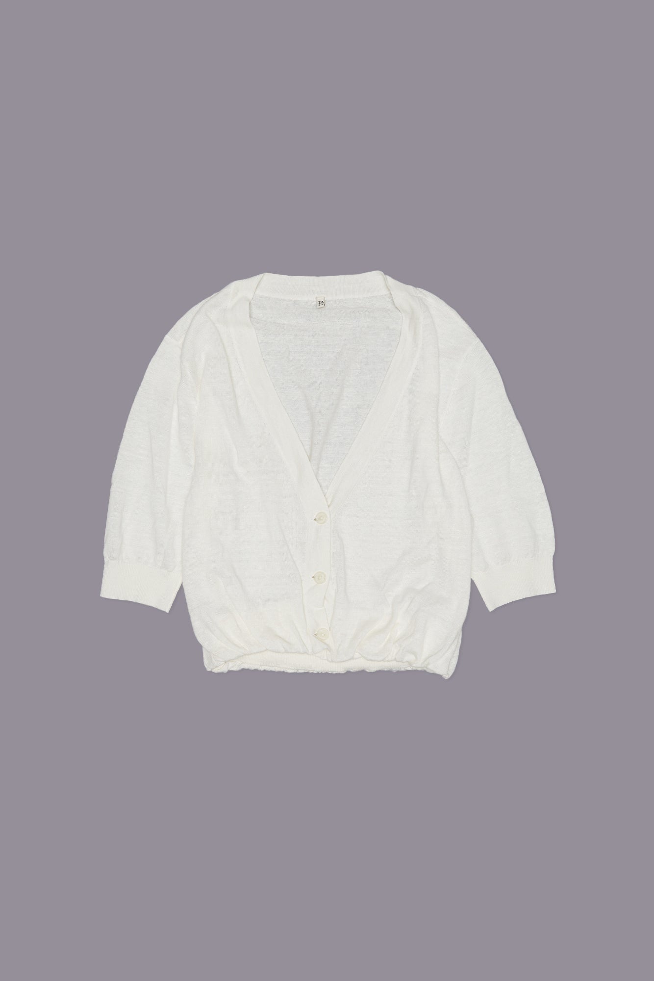 ELBOW SLEEVE BALLOON CARDIGAN - 3