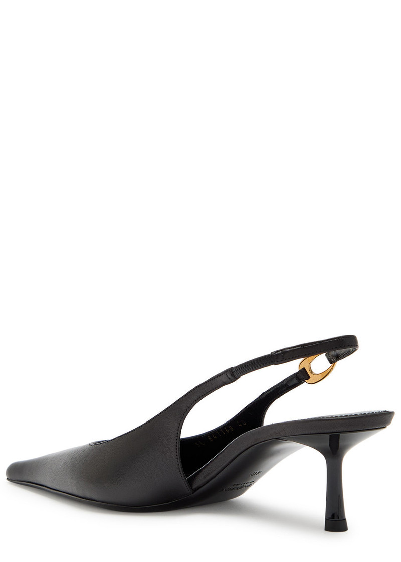 SAINT LAURENT Saint Laurent Casabiva 50 Leather Slingback Pumps outlook