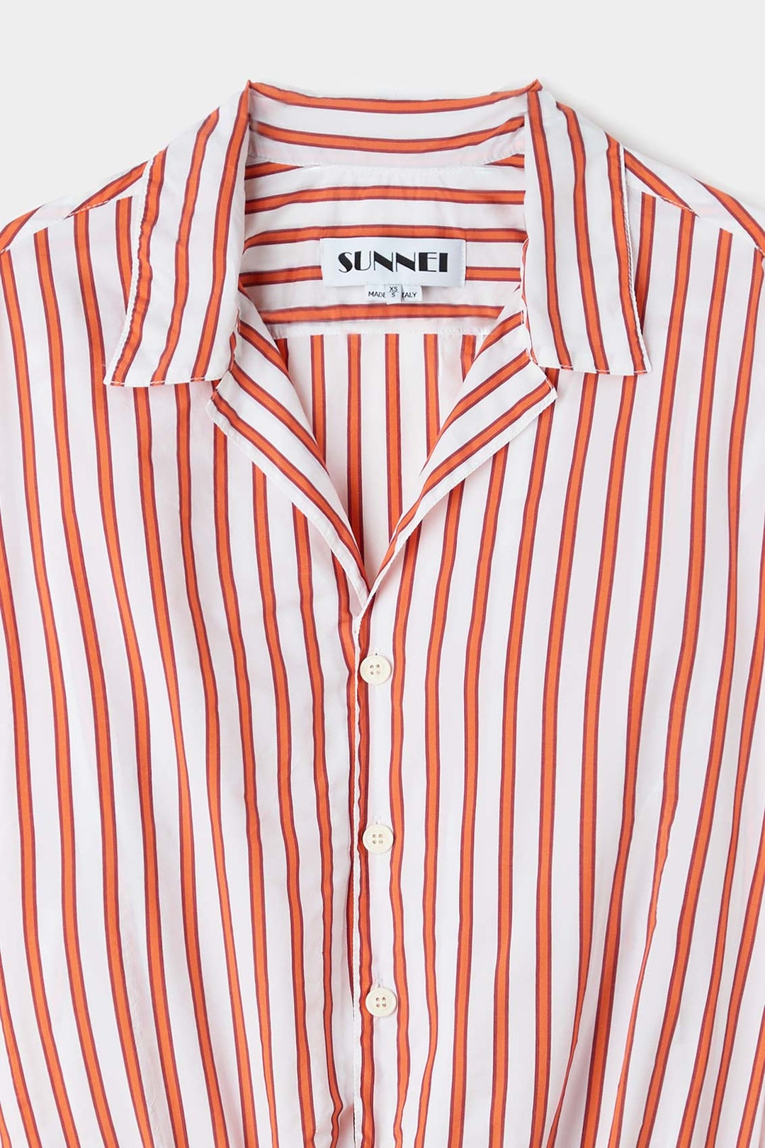 REGULAR SHIRT / cream & red stripes - 5